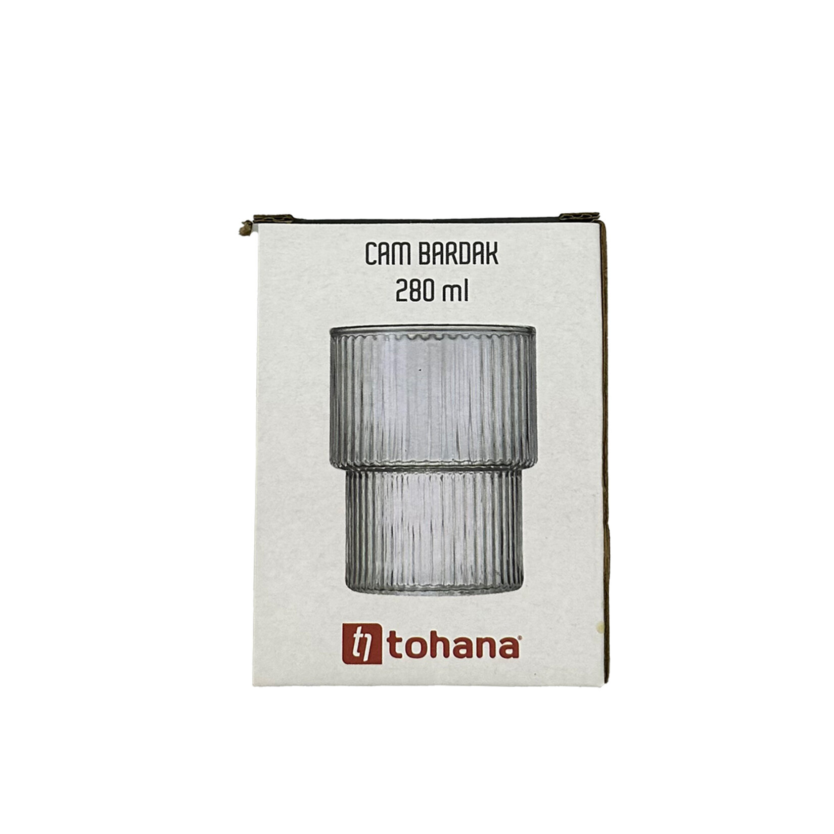 Tohana Çizgili Cam Bardak 280Ml Thn75962