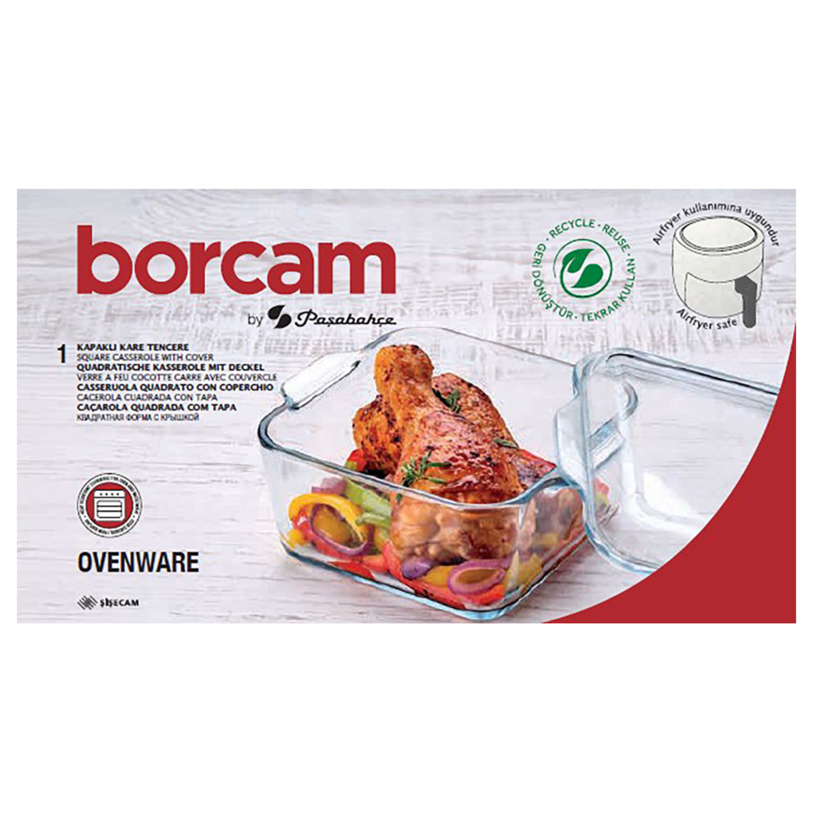 Paşabahçe Borcam Kapaklı Tencere 1000 Cc