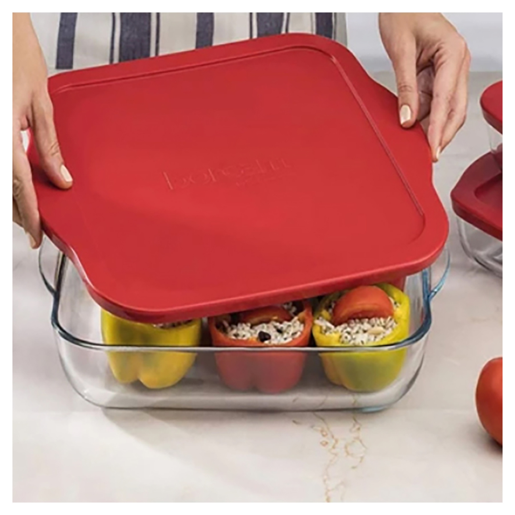 Paşabahçe Borcam- Bake&Keep Kare Kapak Tepsi 1040 Cc - Görsel 2