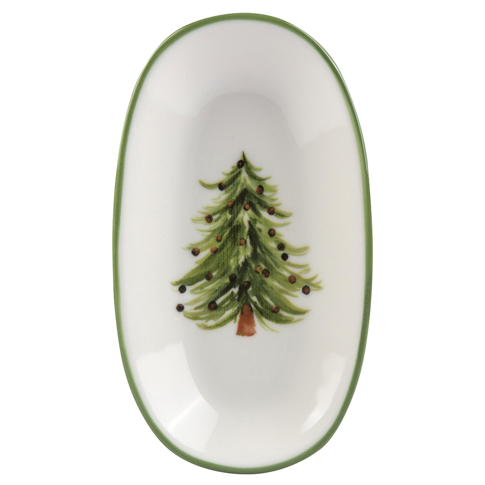 Tulu Porselen Yeni Yıl Kayık Tabak - 19Cm