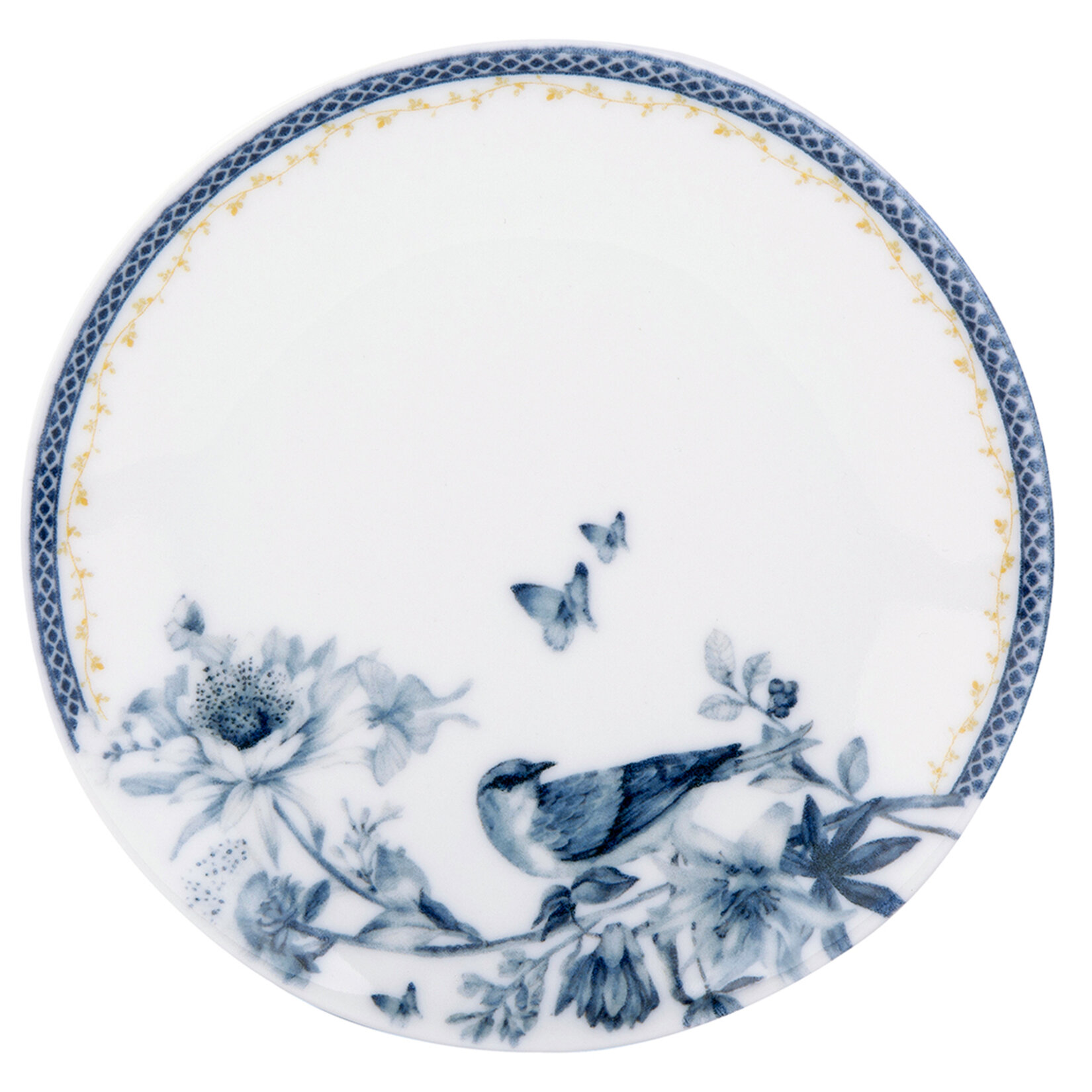 Tulu Porselen Blue Bird Pasta Tabak 19 Cm