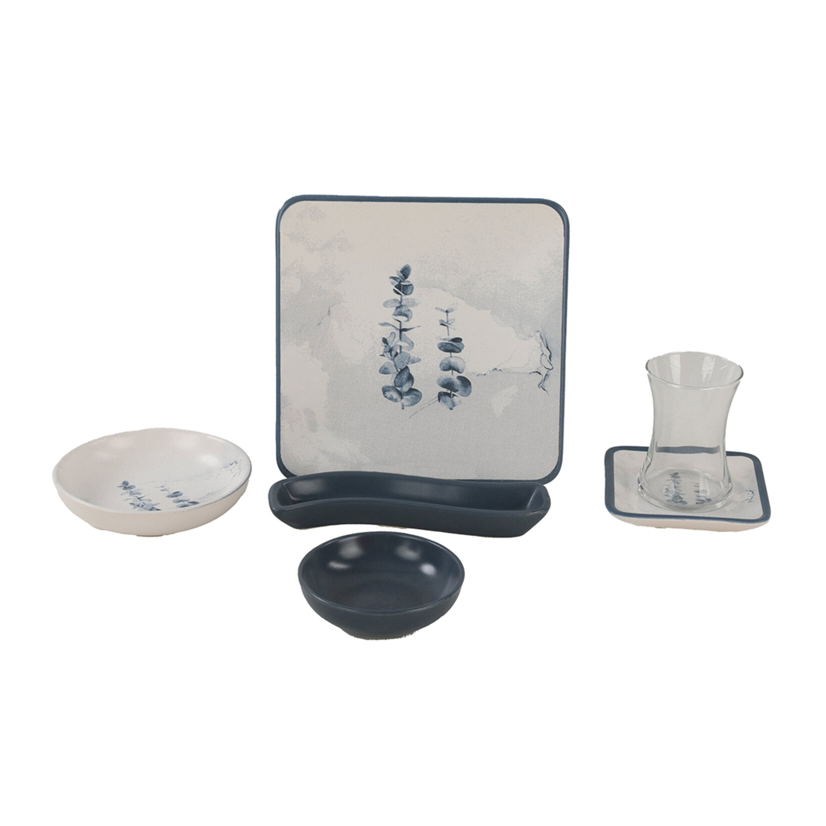 Keramika 26 Parça Kare Kahvaltı Takımı - Görsel 1