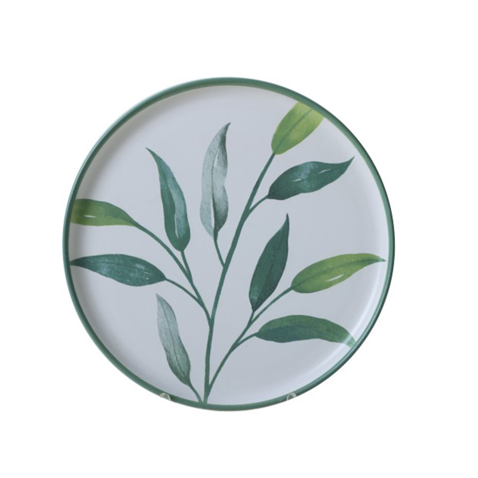 Keramika Seramika Botanik Dekor Pasta Tabak 22 Cm - Görsel 2