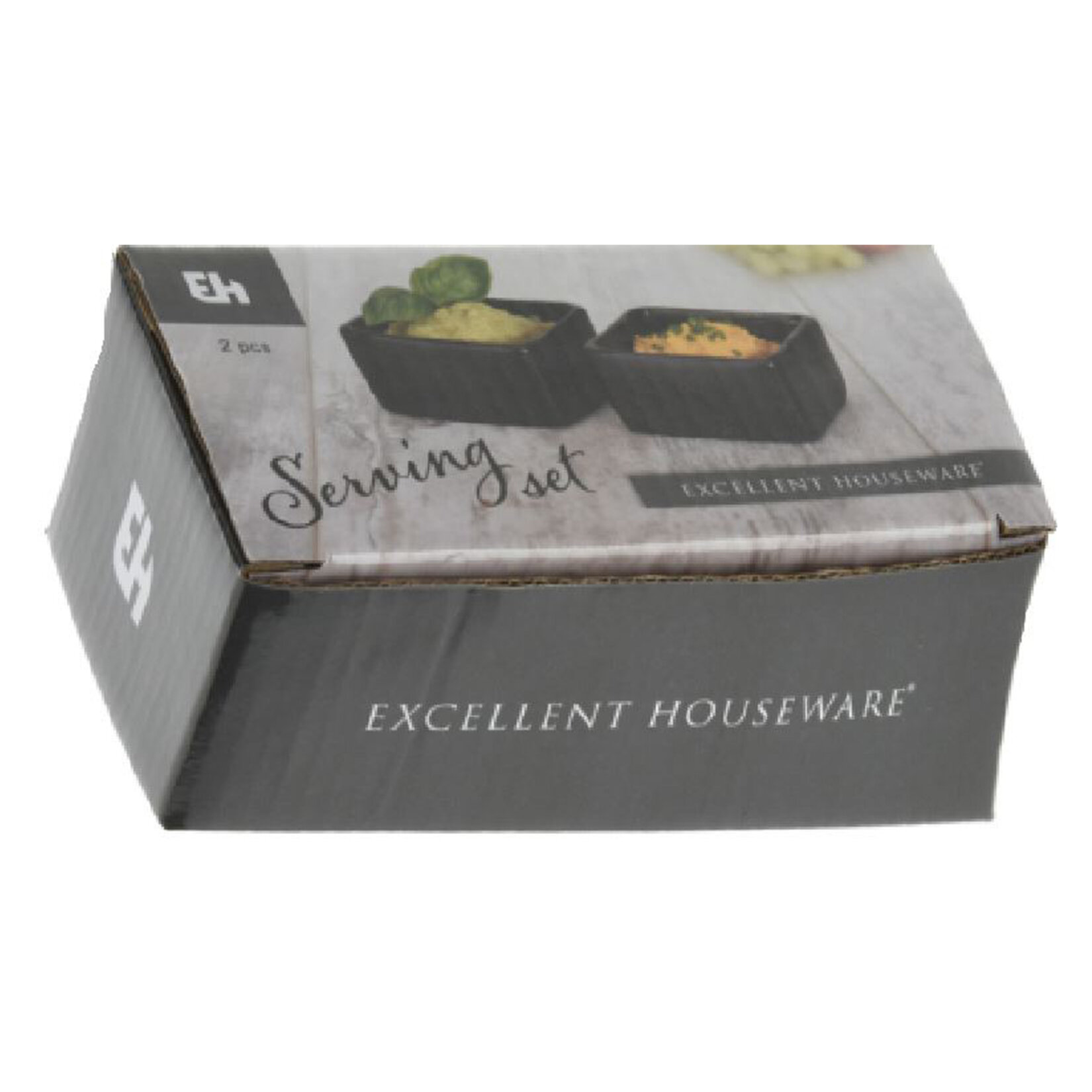 Koopman 2'li Porselen Kase Seti Siyah 325 x 230 x 10 Mm