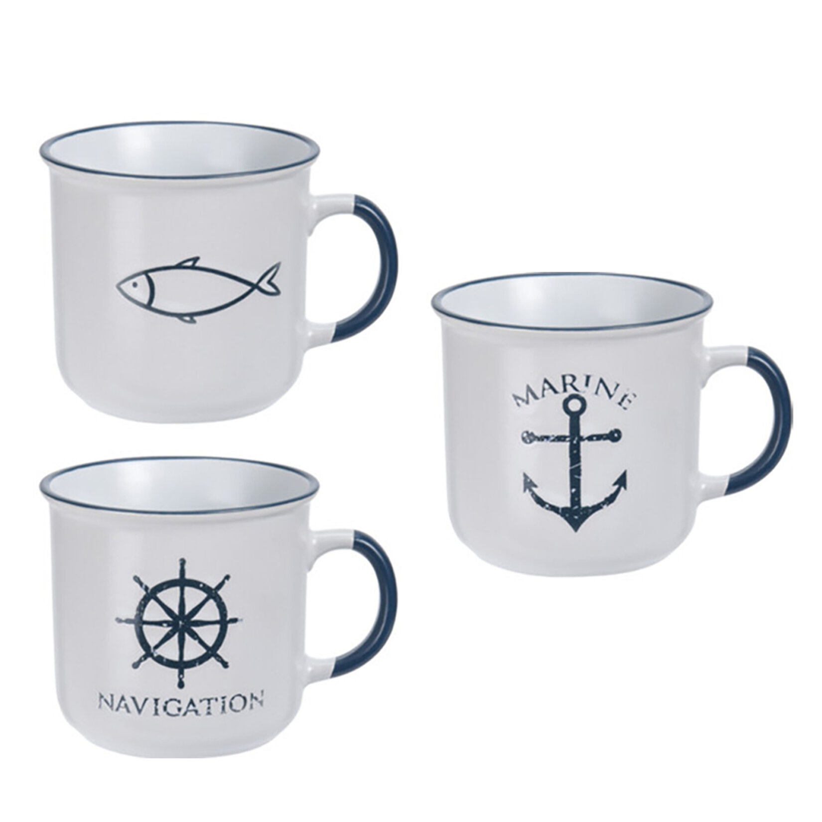 Koopman Sea Seramik Kupa 400 Ml - Görsel 1