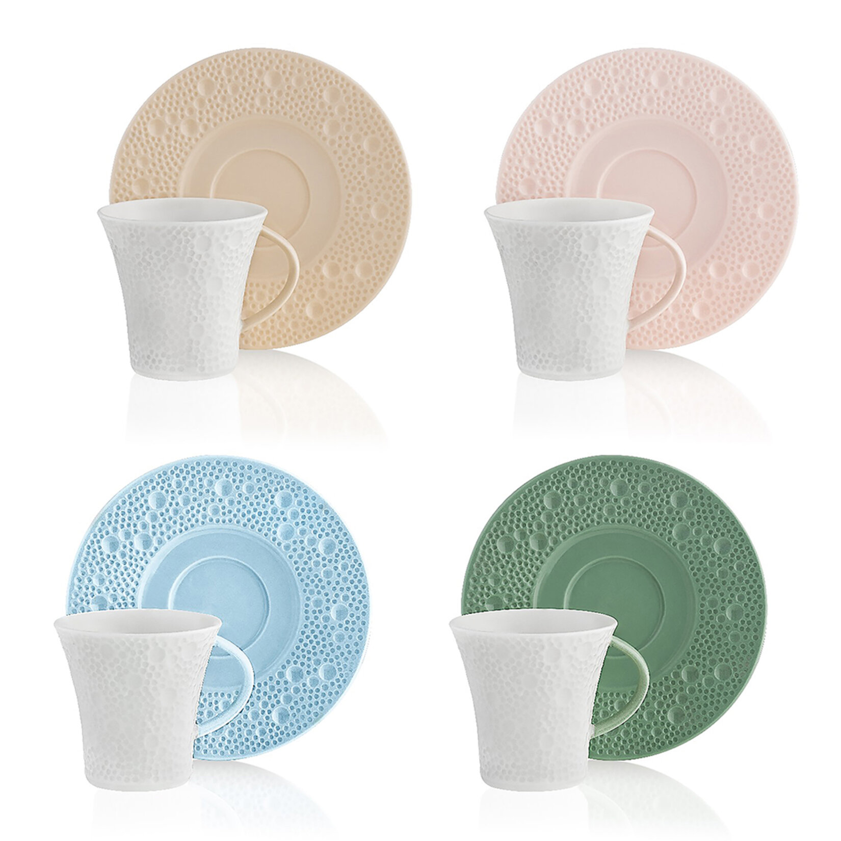 Kavalye Bonibon 8 Parça Porselen Kahve Takımı - Görsel 2