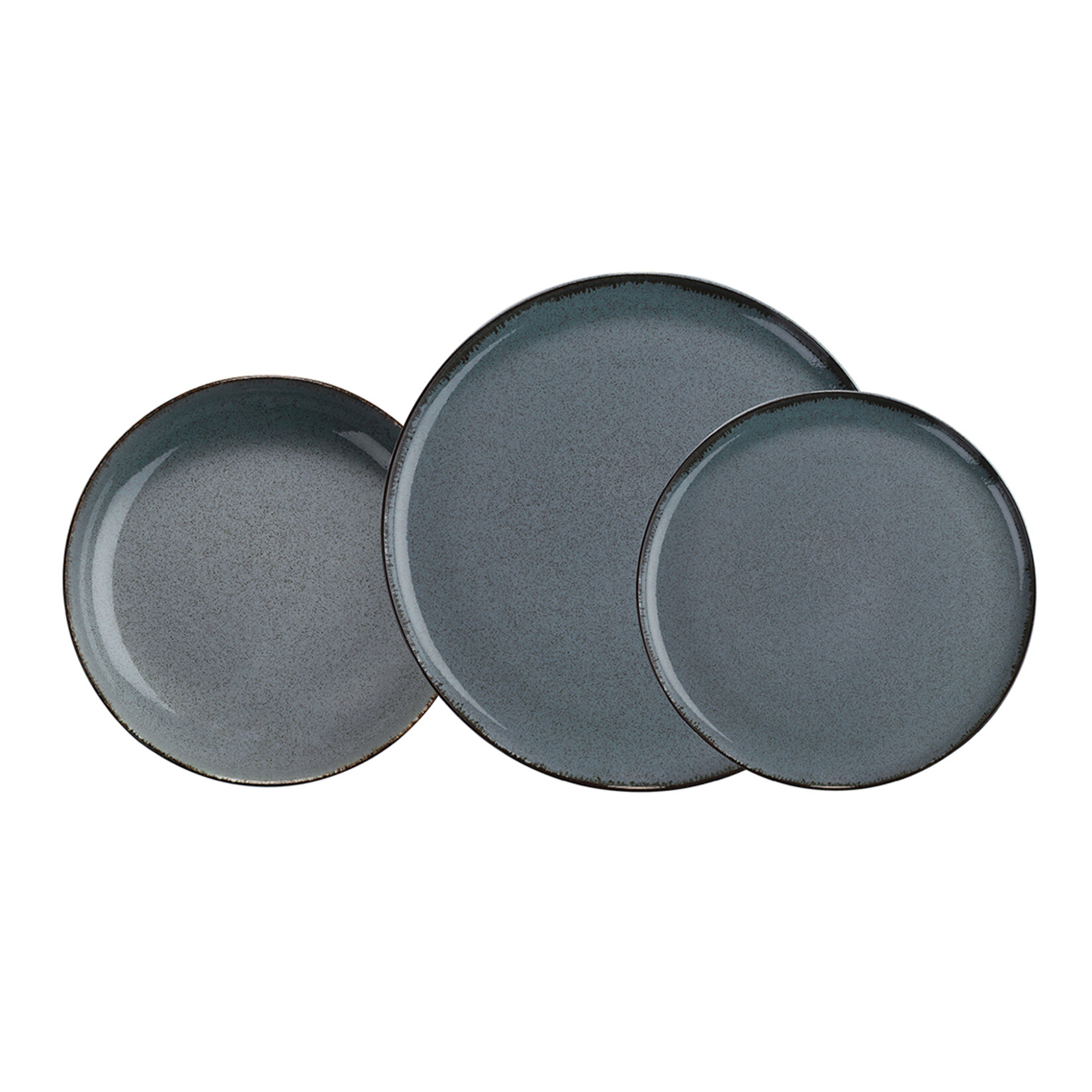 Kütahya Porselen Moderna Yemek Takımı Mavi 18 Parça