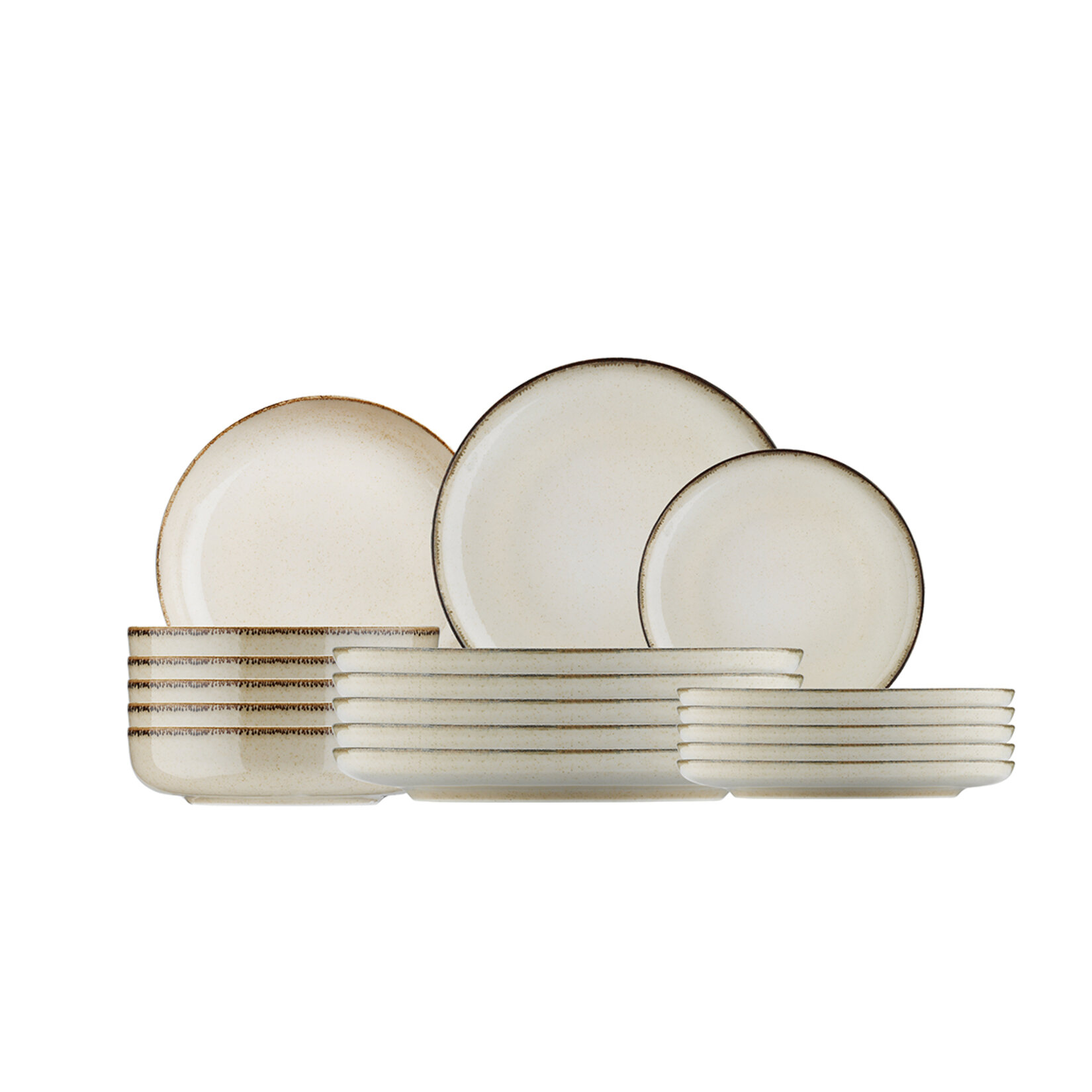 Kütahya Porselen Moderna Yemek Takımı Tarçın 18 Parça