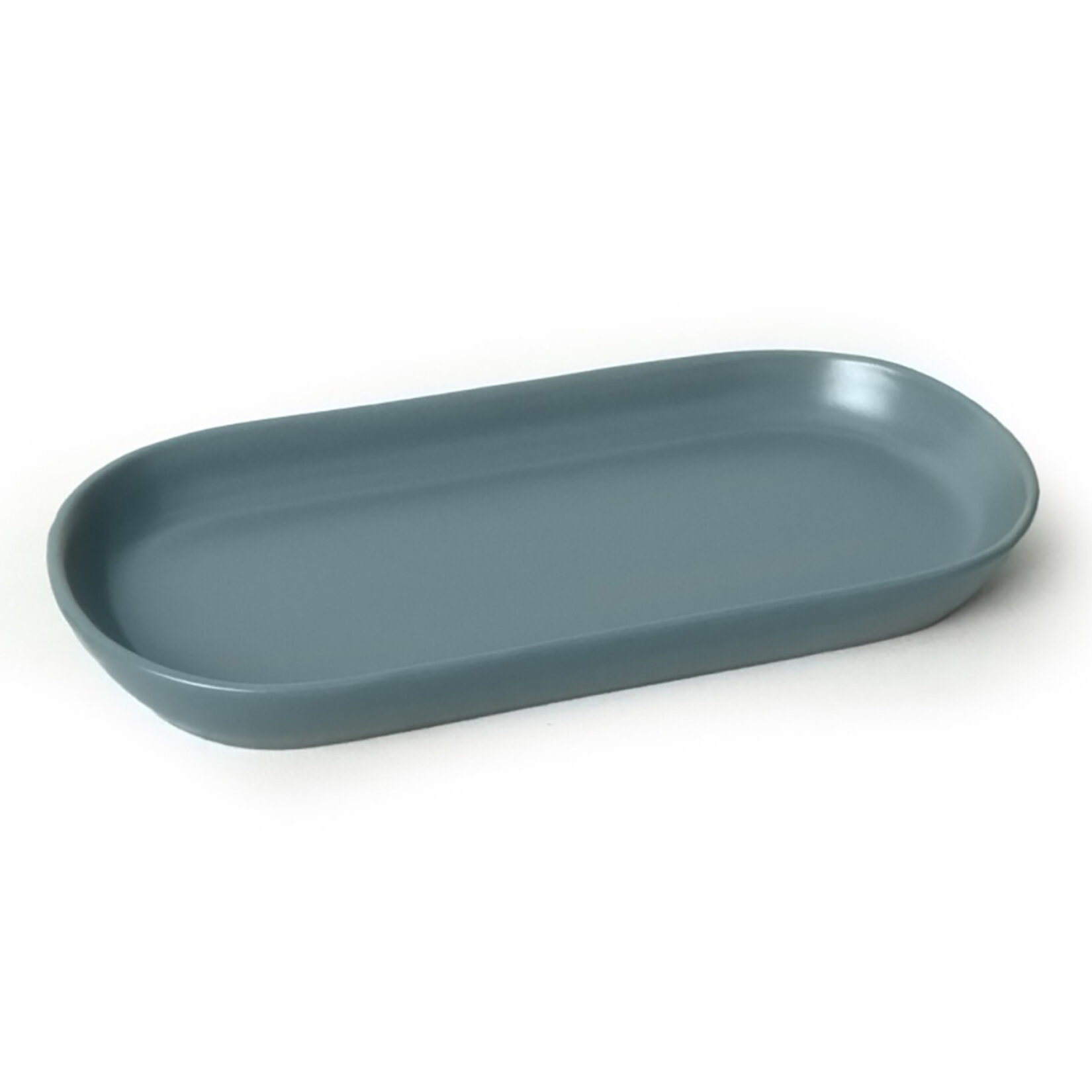 Keramika Nordic Kayık Noyan Yeşil / Gri 26 Cm - Görsel 1