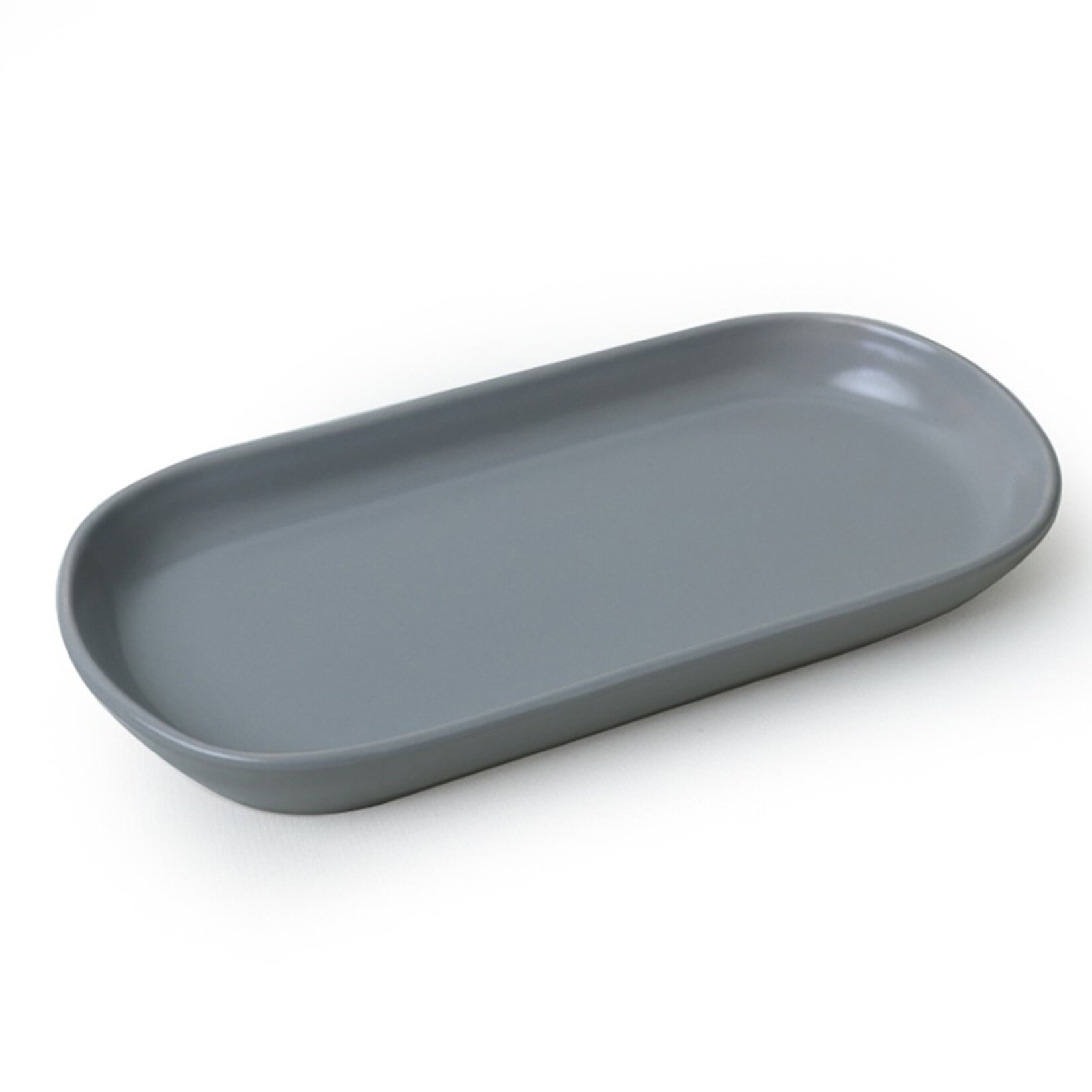 Keramika Nordic Kayık Tabak Yeşil / Gri 16 Cm - Görsel 2