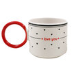 Keramika Love 2 Parça Halka Kupa - Görsel 1