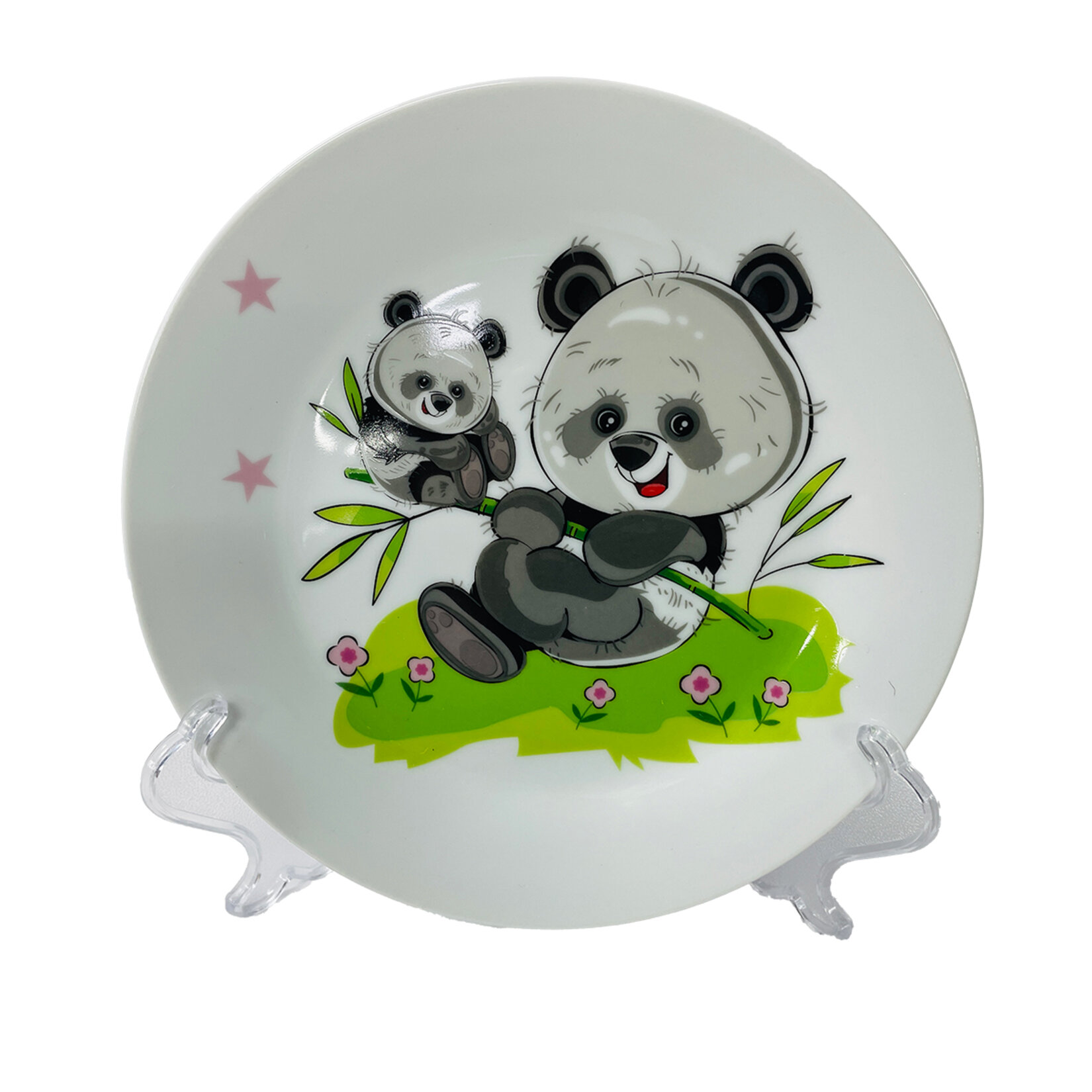 Touch Me Porselen Çocuk Pasta Tabak 19 Cm - Görsel 1