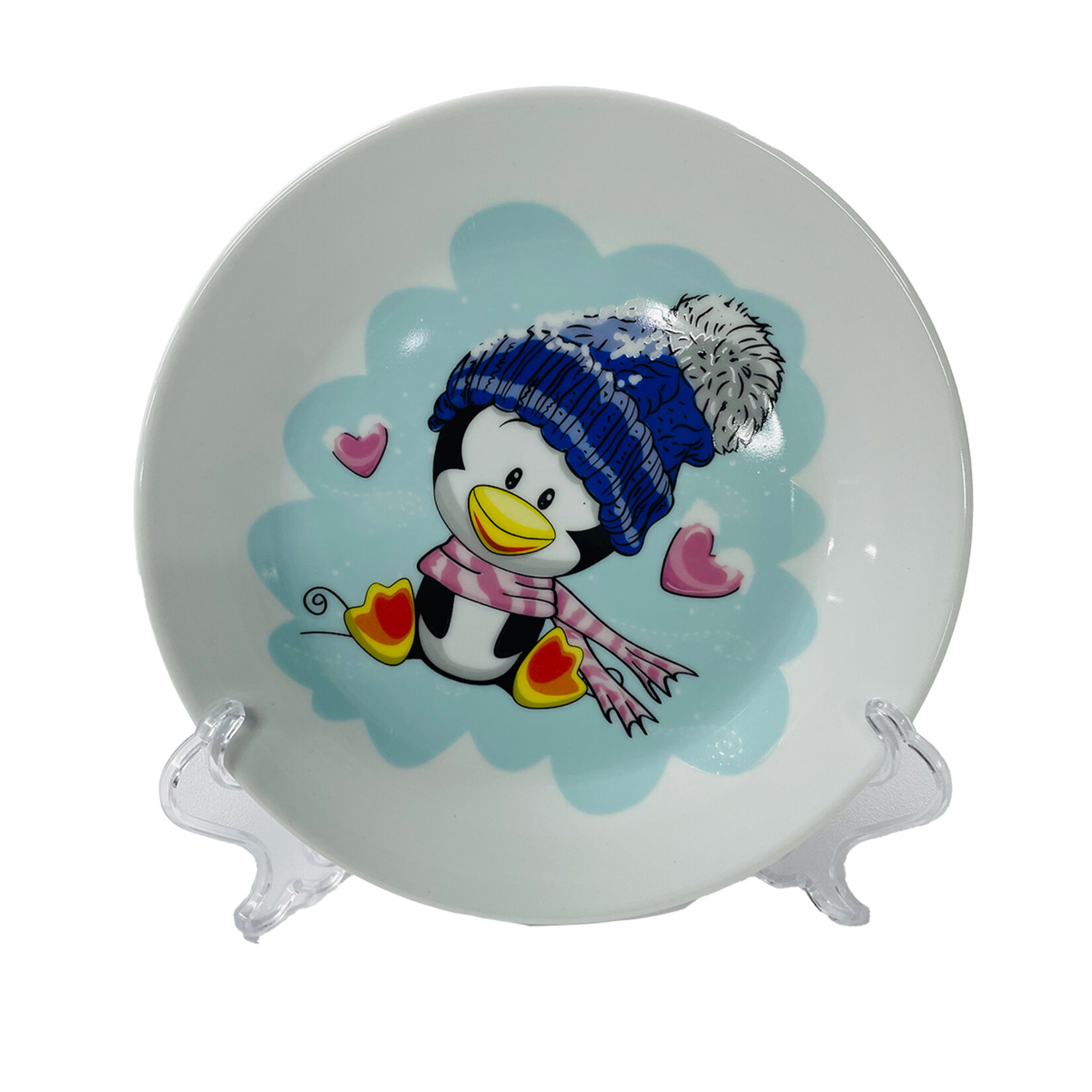 Touch Me Porselen Çocuk Pasta Tabak 19 Cm - Görsel 3