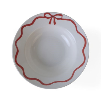 Keramika Fiyonk Dekor Makarna Tabak 20 Cm