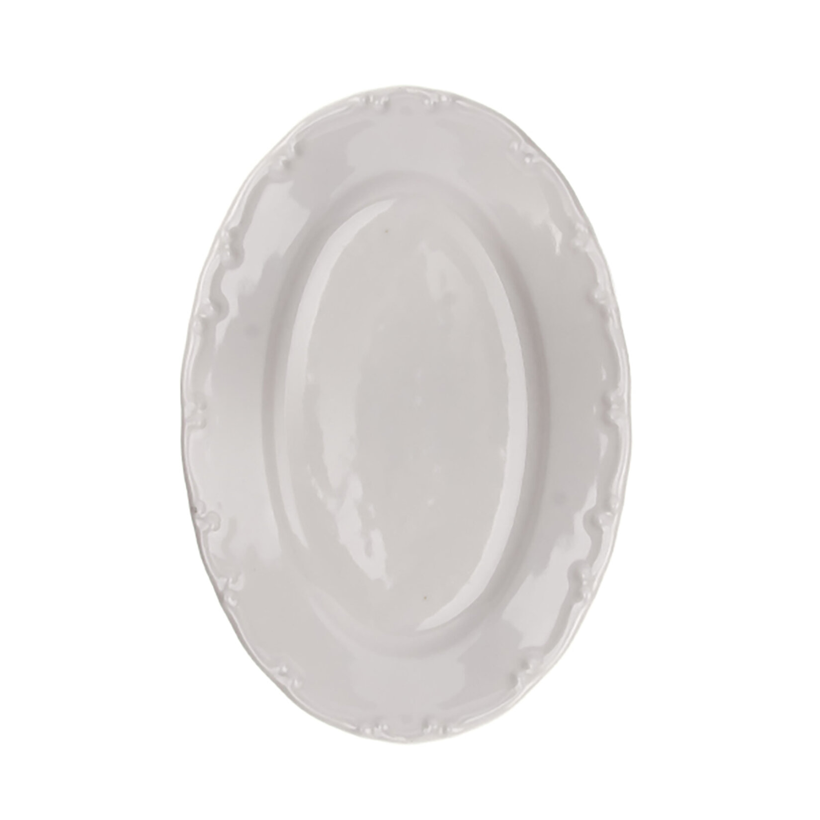 Tulu Lıana 25Cm Kayık Tabak Krem