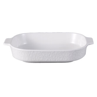 Touch Me Porselen Beyaz Fırın Kabı Dikdörtgen 24 Cm