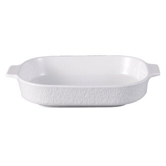 Touch Me Porselen Beyaz Fırın Kabı Dikdörtgen 30 Cm