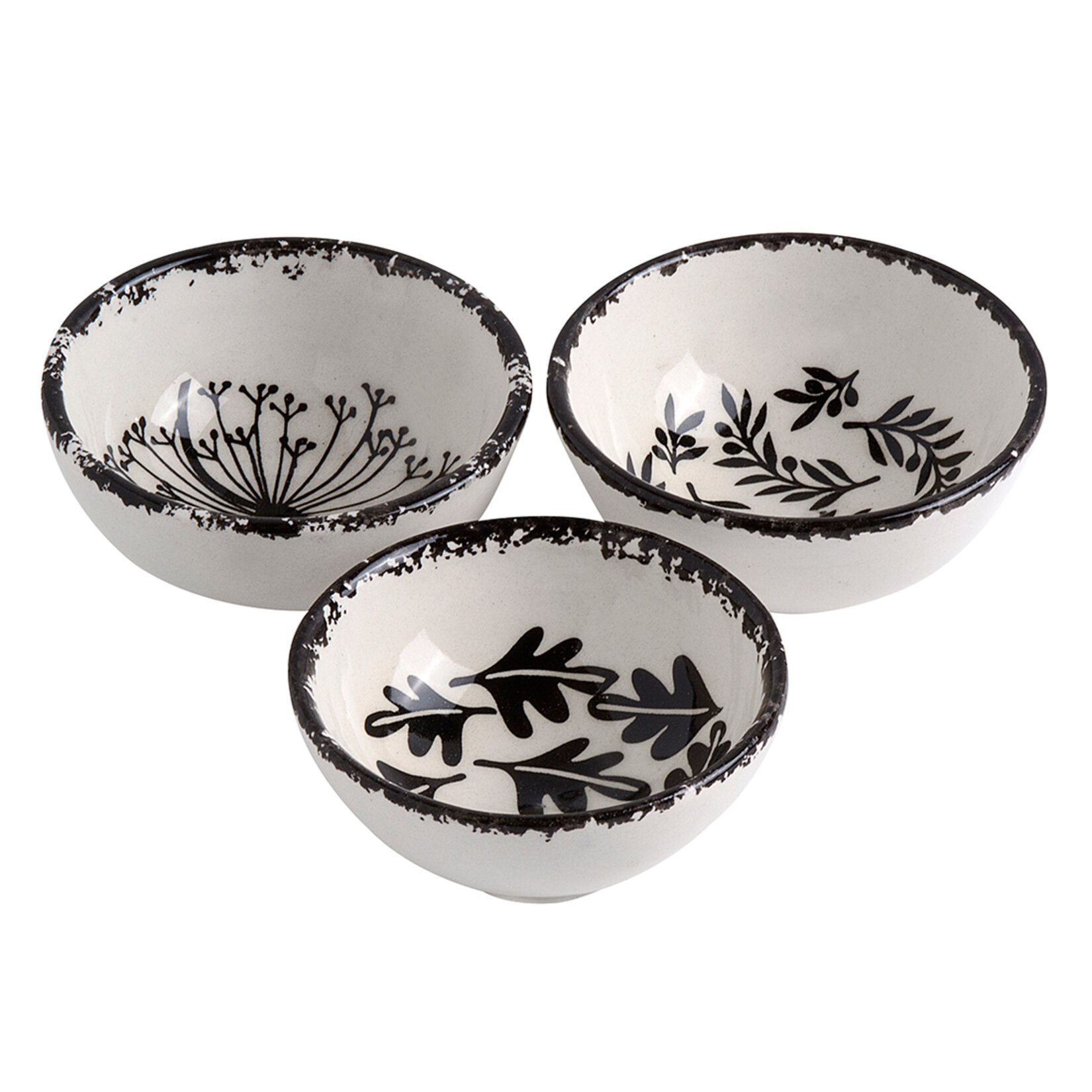 Myros Yılbaşı Desenli Seramik Kase 8 Cm 3'lü - Görsel 2