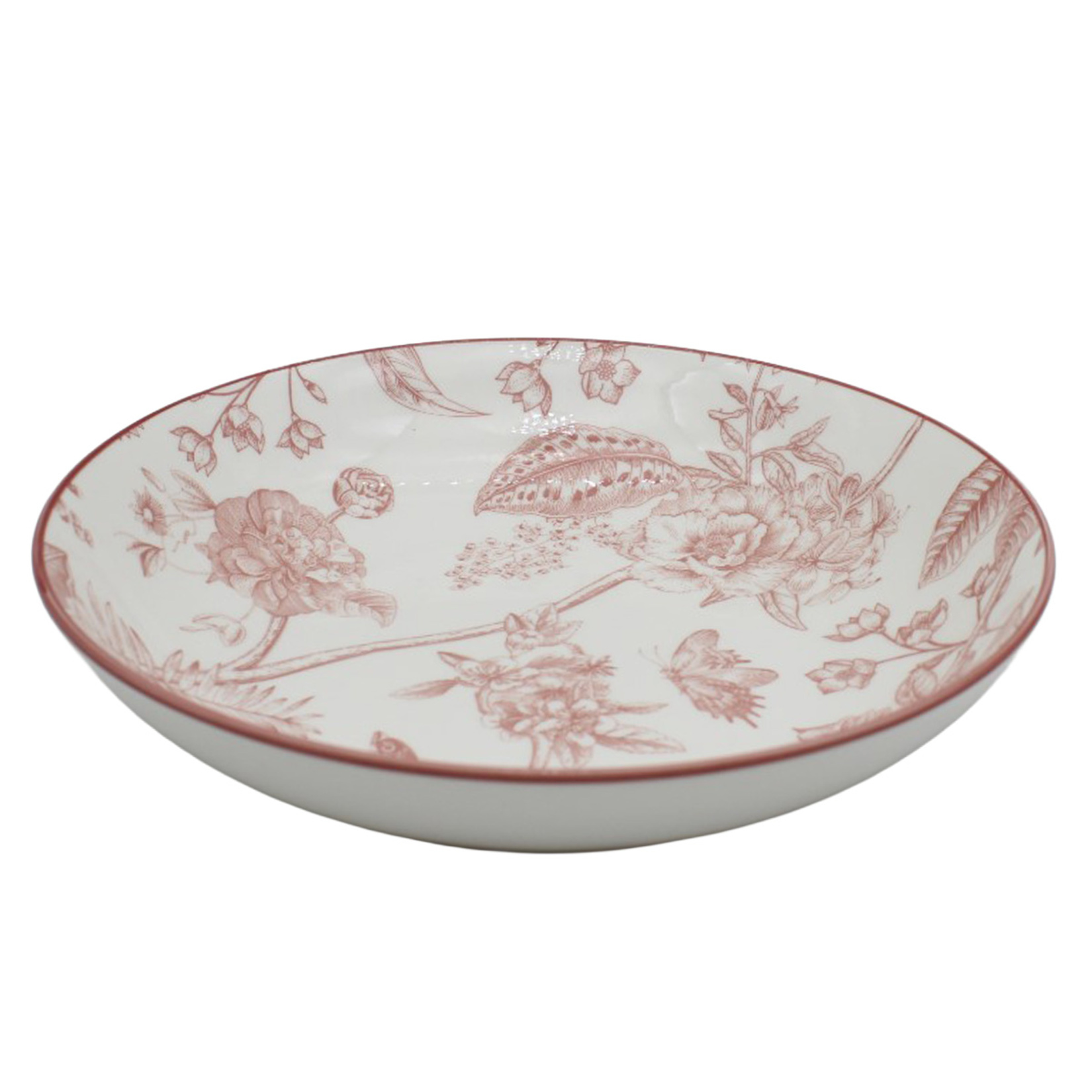 Touch Me Porselen Red Birds Çukur Tabak 20 Cm