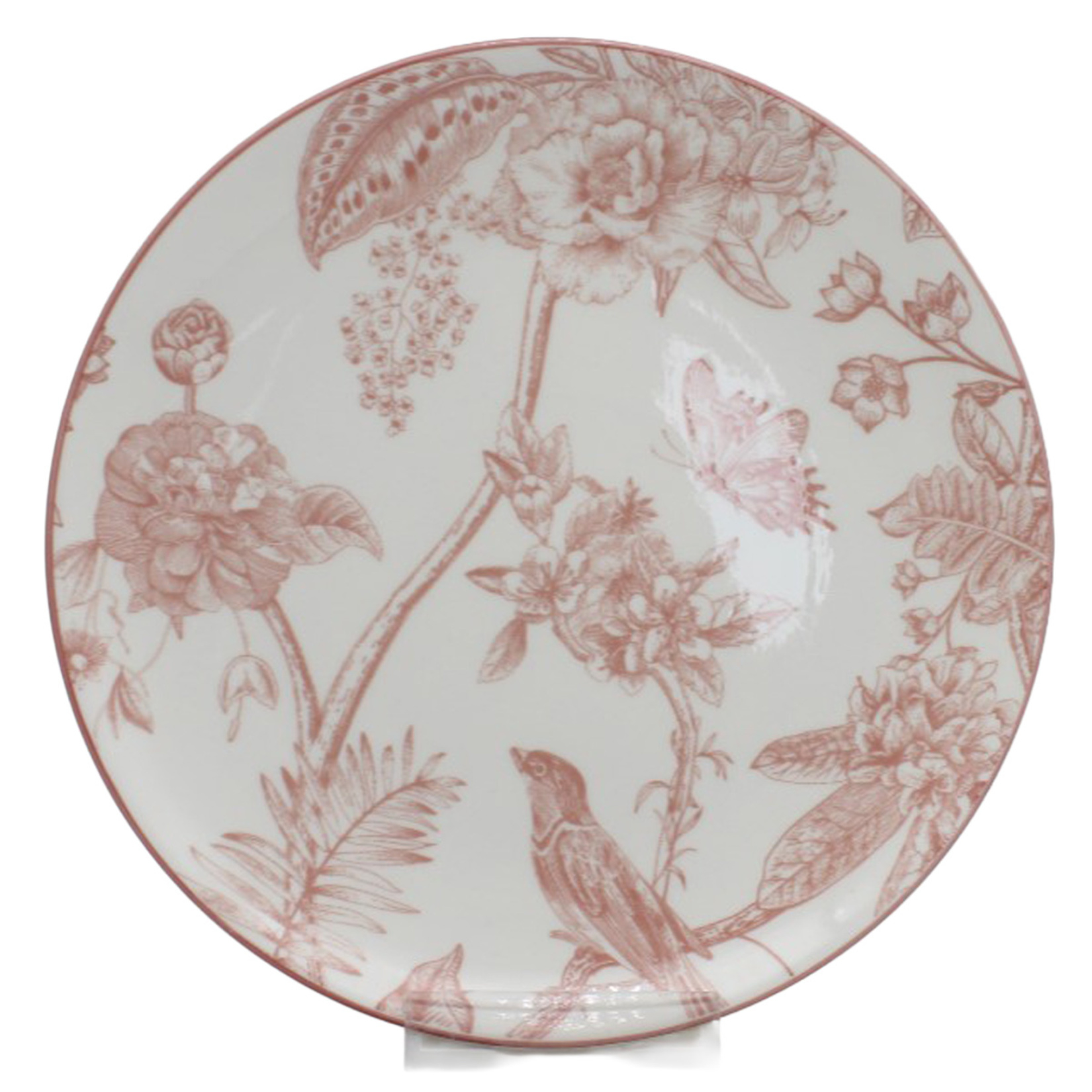 Touch Me Porselen Red Birds Pasta Tabak 19 Cm