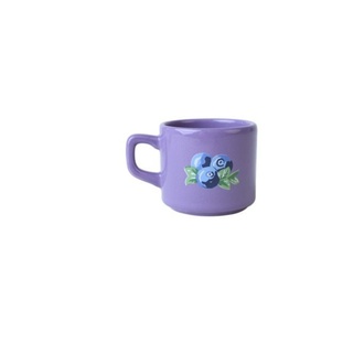 Keramika Meyve Dekorlu Stackable Fincan 8 Cm