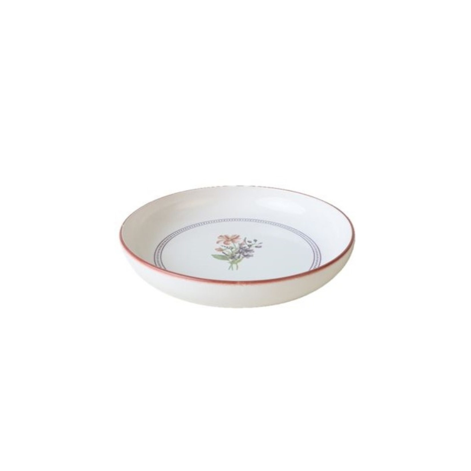 Keramika Çiçek Motto Çukur Tabak 22 Cm - Görsel 2