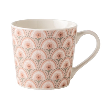 Touch Me New Bone Pembe Çiçek Kupa 400 Ml