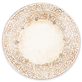 Bambum Şems Porselen Servis Tabağı 25 Cm