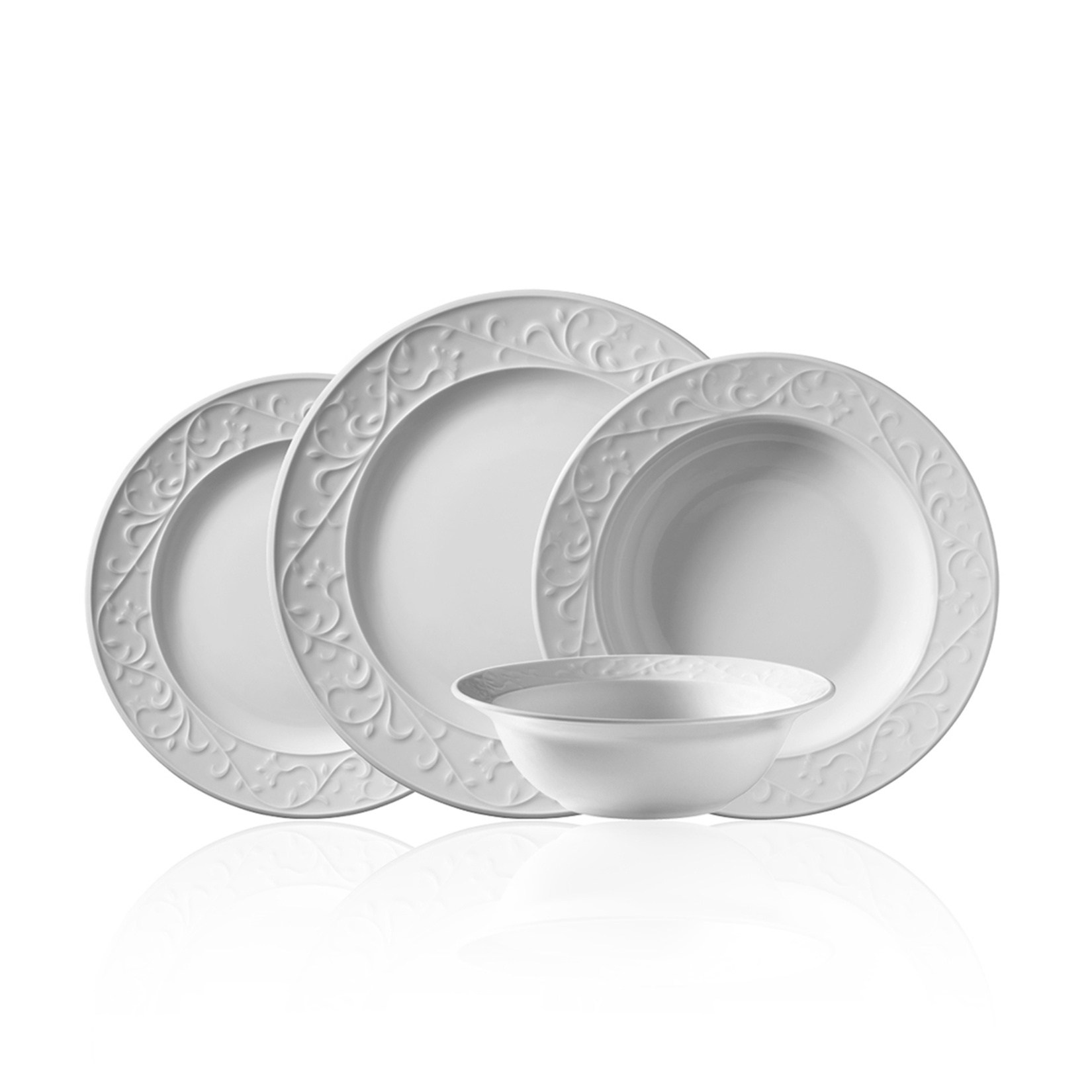 Kütahya Porselen Hanımeli Yemek Takımı 24 Parça