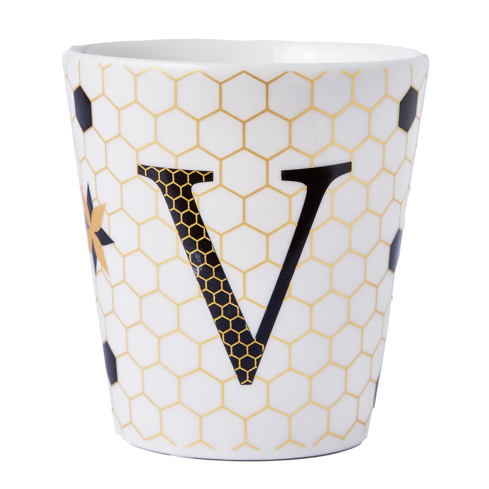 Tulu Porselen V Harfli Kupa - Görsel 1