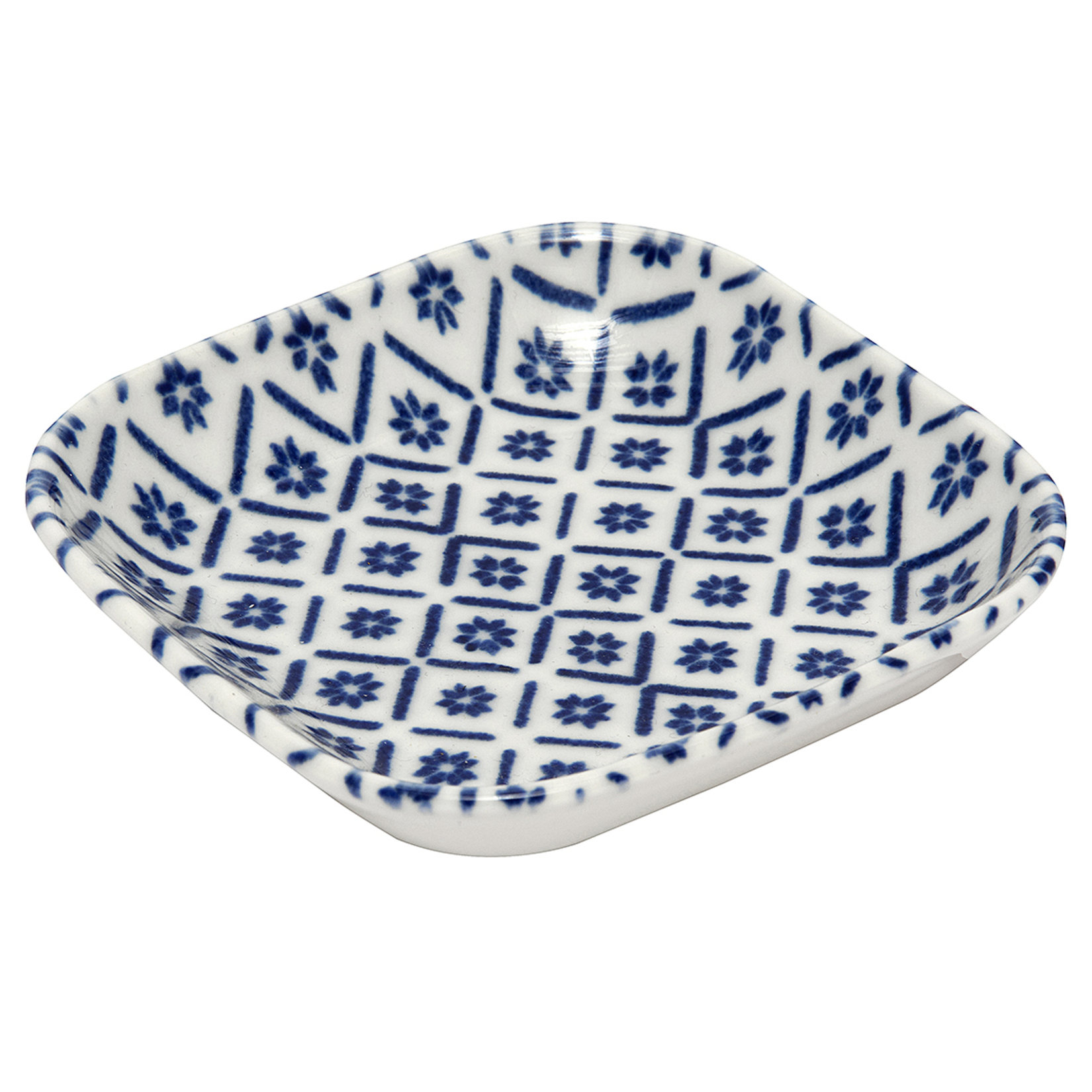 Kütahya 9X9 Cm Düz Tabak Özel Dekor-mcr