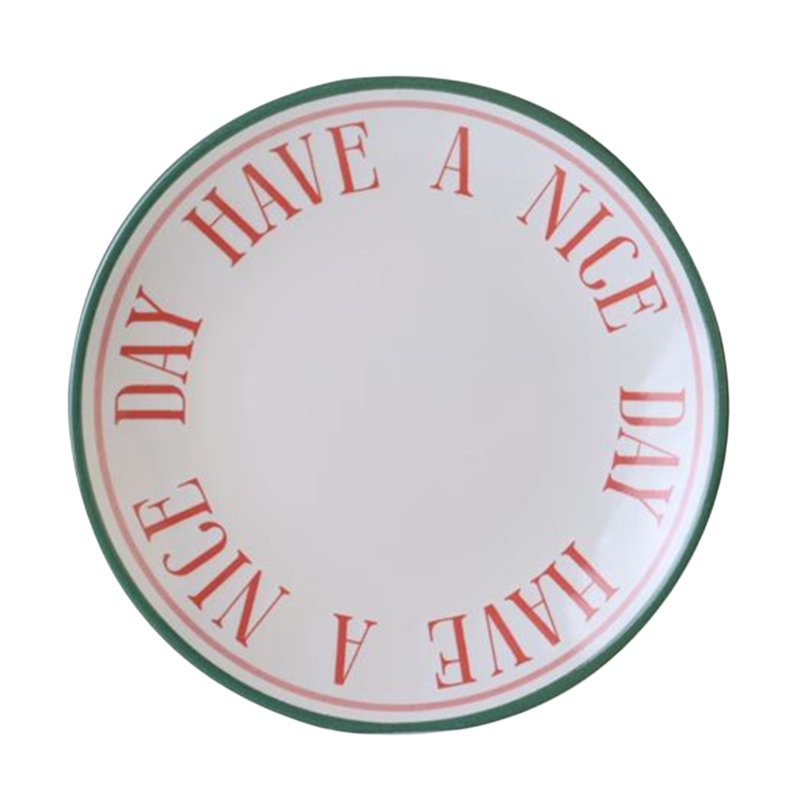 Keramika Pink Motto Pasta Tabak 20 Cm - Görsel 1