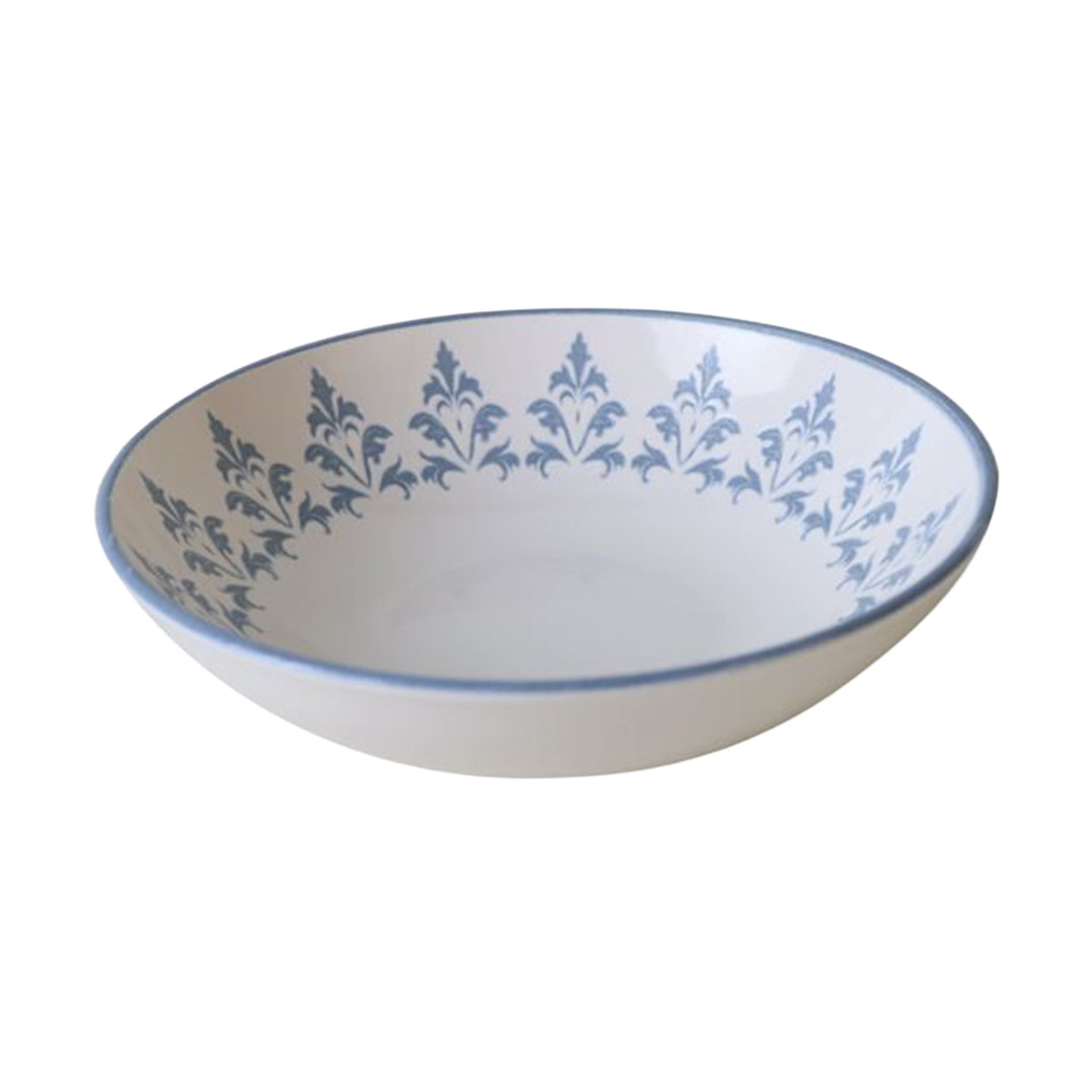 Keramika Dc Mavi Dekor Çukur Tabak 21 Cm