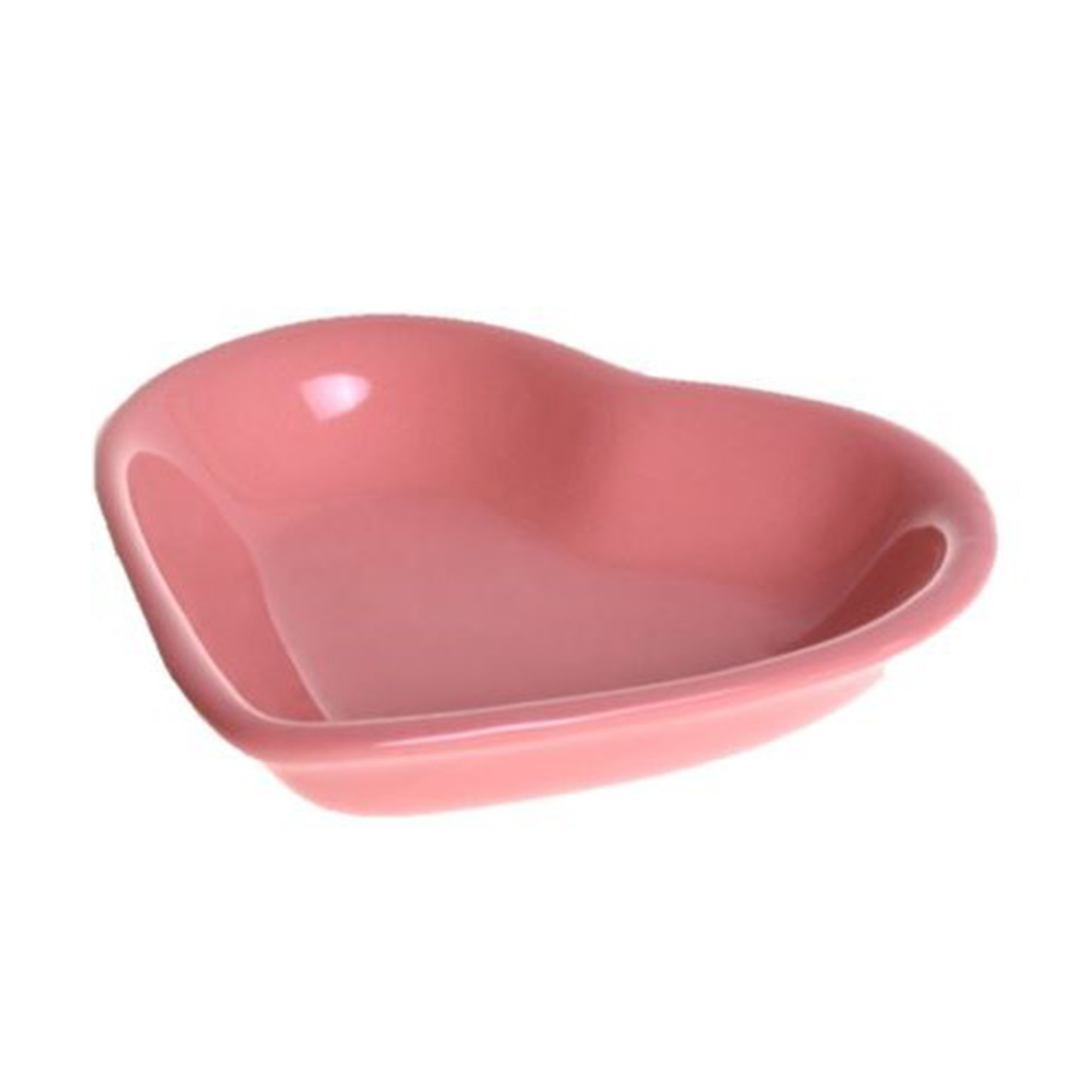 Keramika Pembe Kırmızı Kalp Çerezlik 14 Cm - Görsel 2