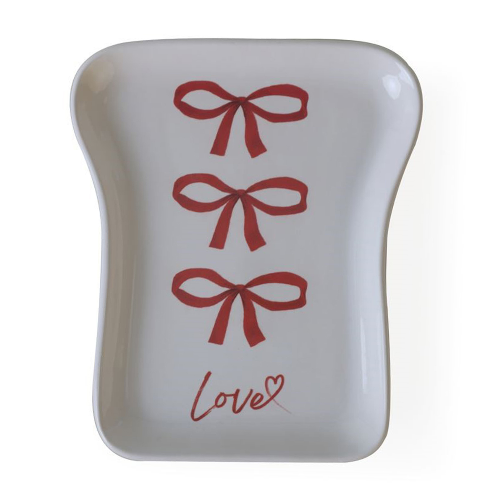 Keramika Fiyonk Dekor Tost Tabağı 19 Cm