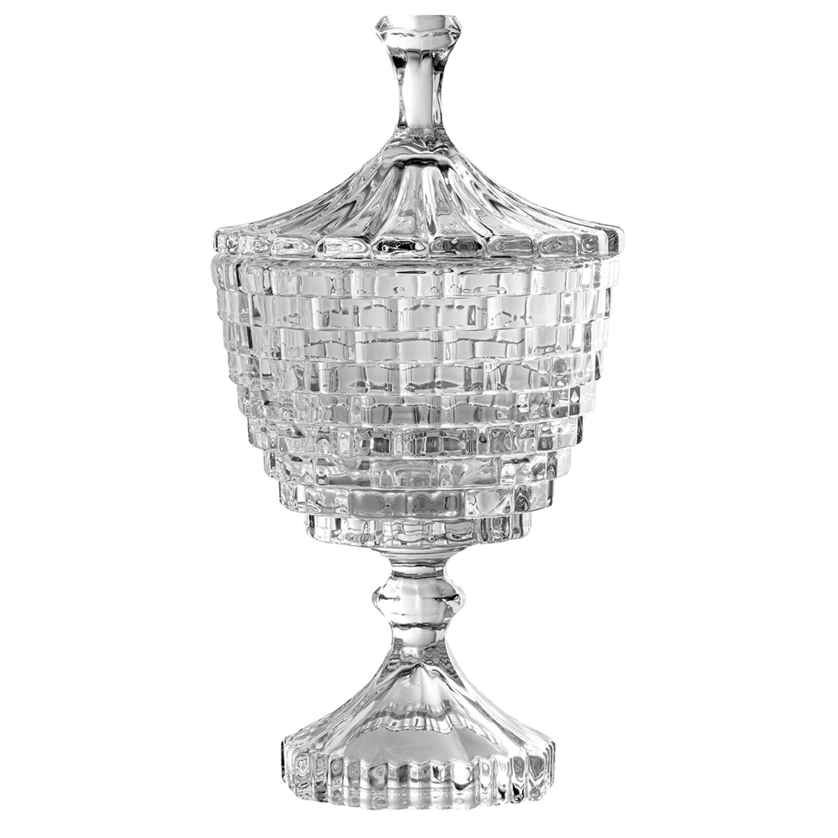 Touch Me Ayaklı Cam Şekerlik 350 ml 11.4x21.5 Cm