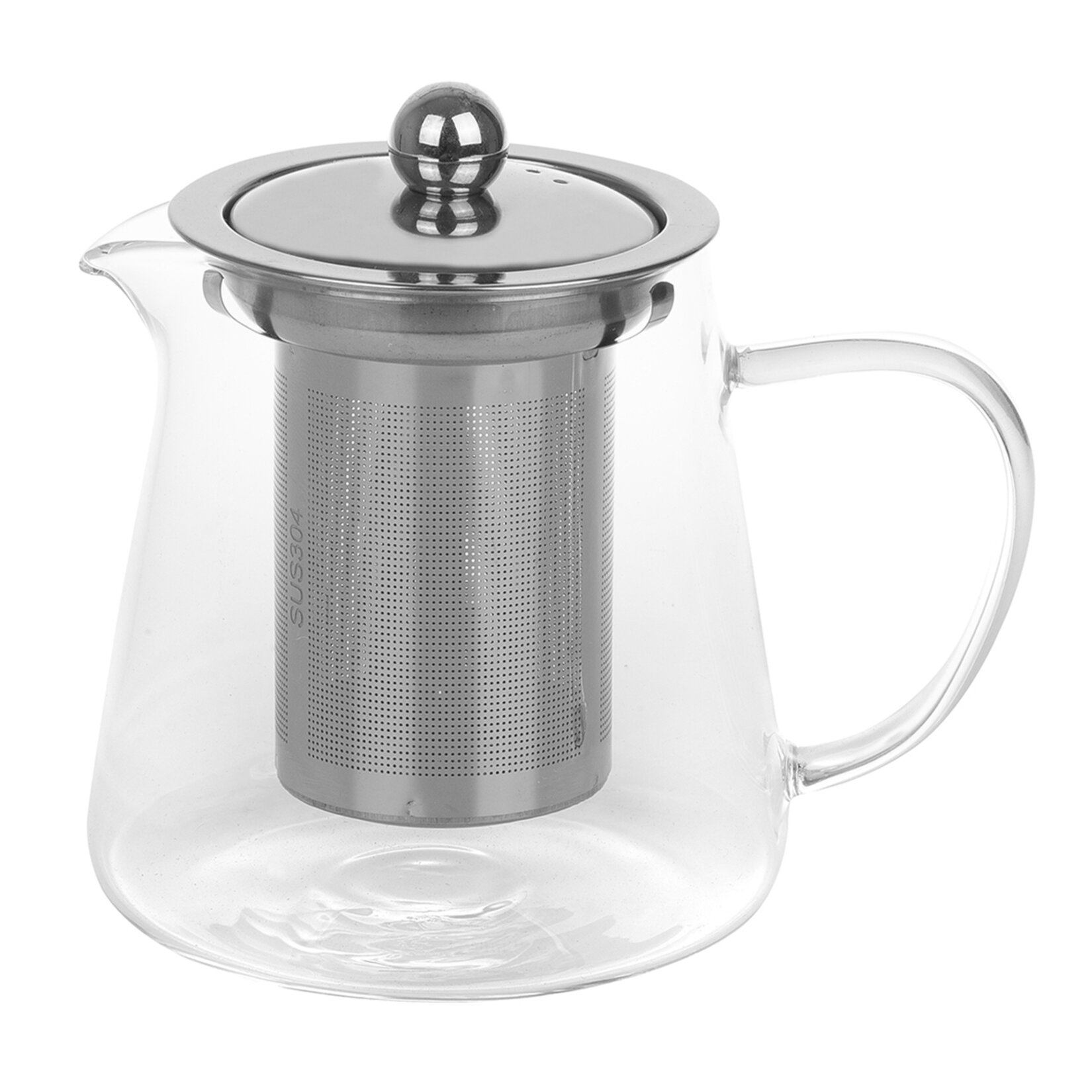 Touch Me Metal Süzgeçli Cam Demlik 500 Ml