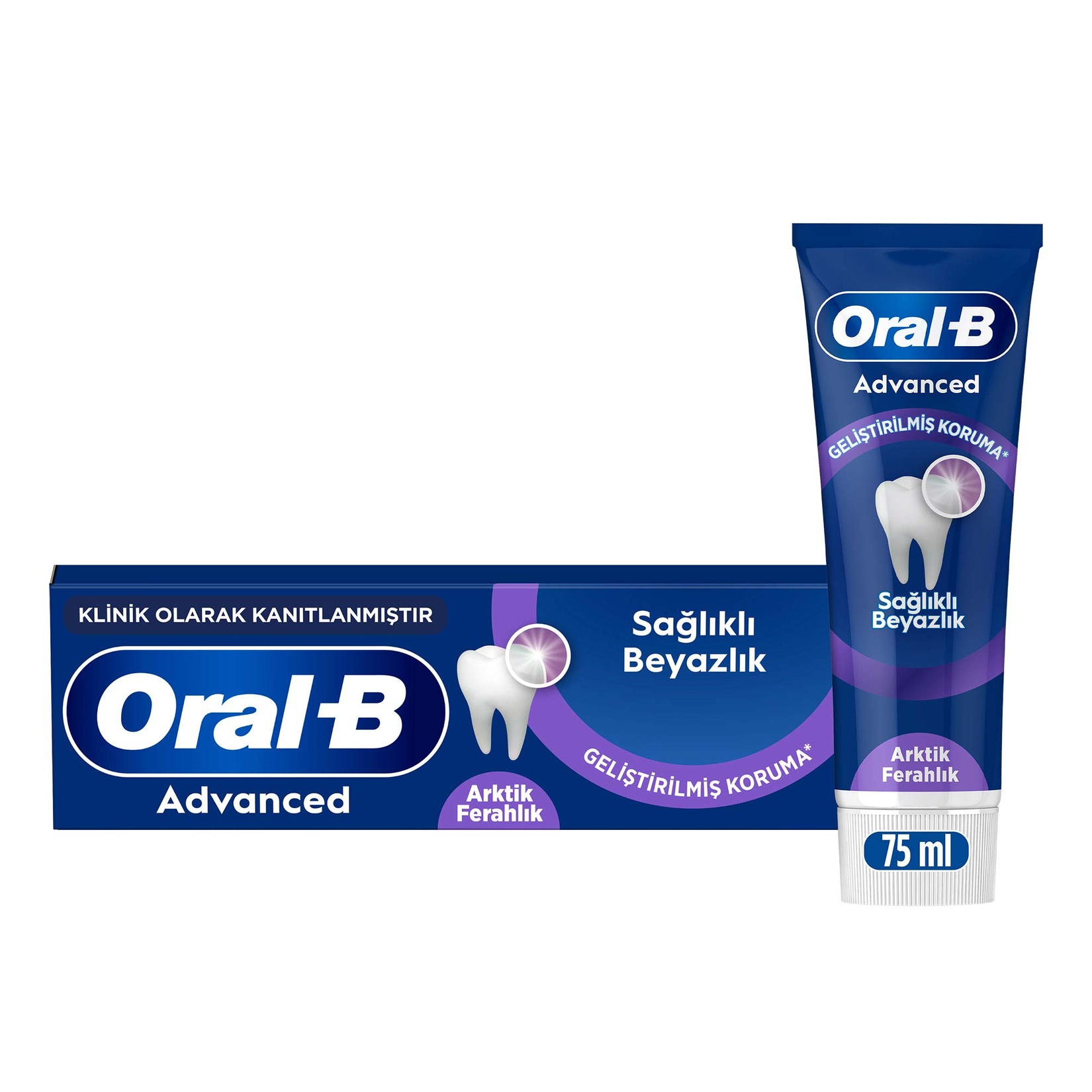 Oral-B Advanced Sağlıklı Beyazlık Diş Macunu 75 Ml - Görsel 1