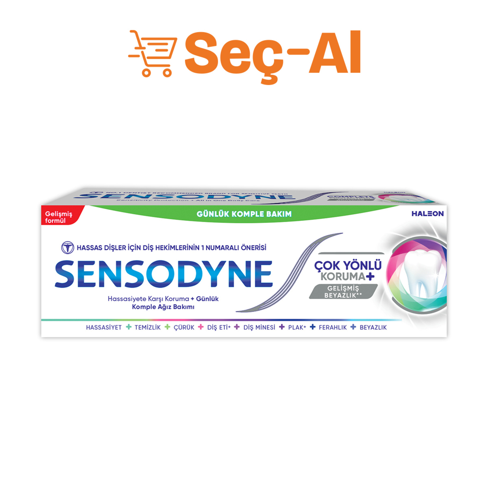 Sensodyne Çok Yönlü Koruma Gelişmiş Beyazlık 50 Ml