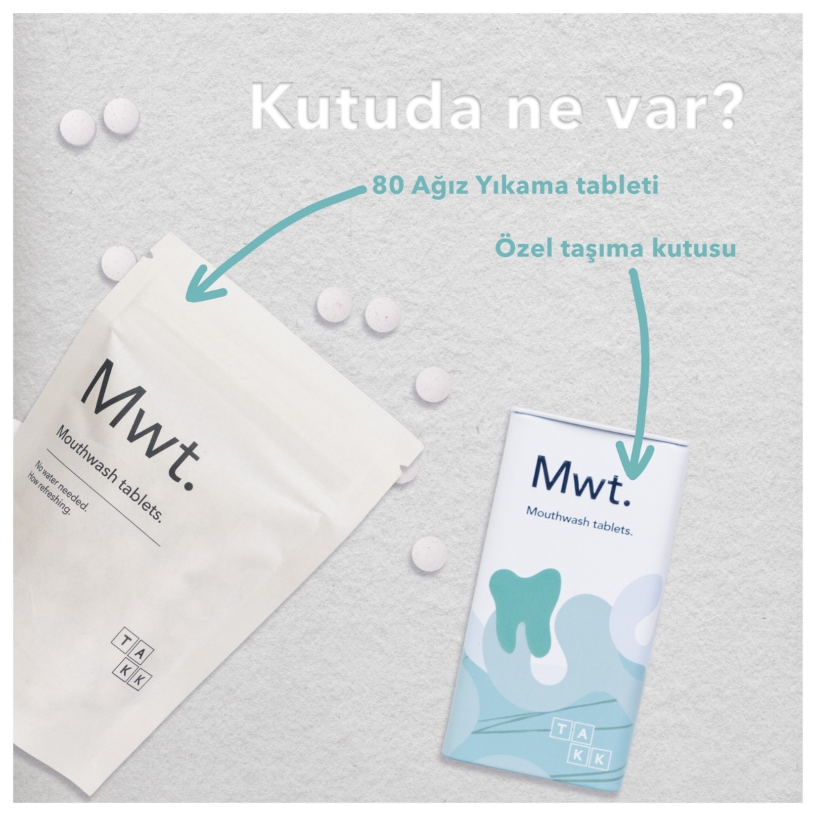 TAKK Mwt. Ağız Yıkama Tableti Seti - Görsel 3
