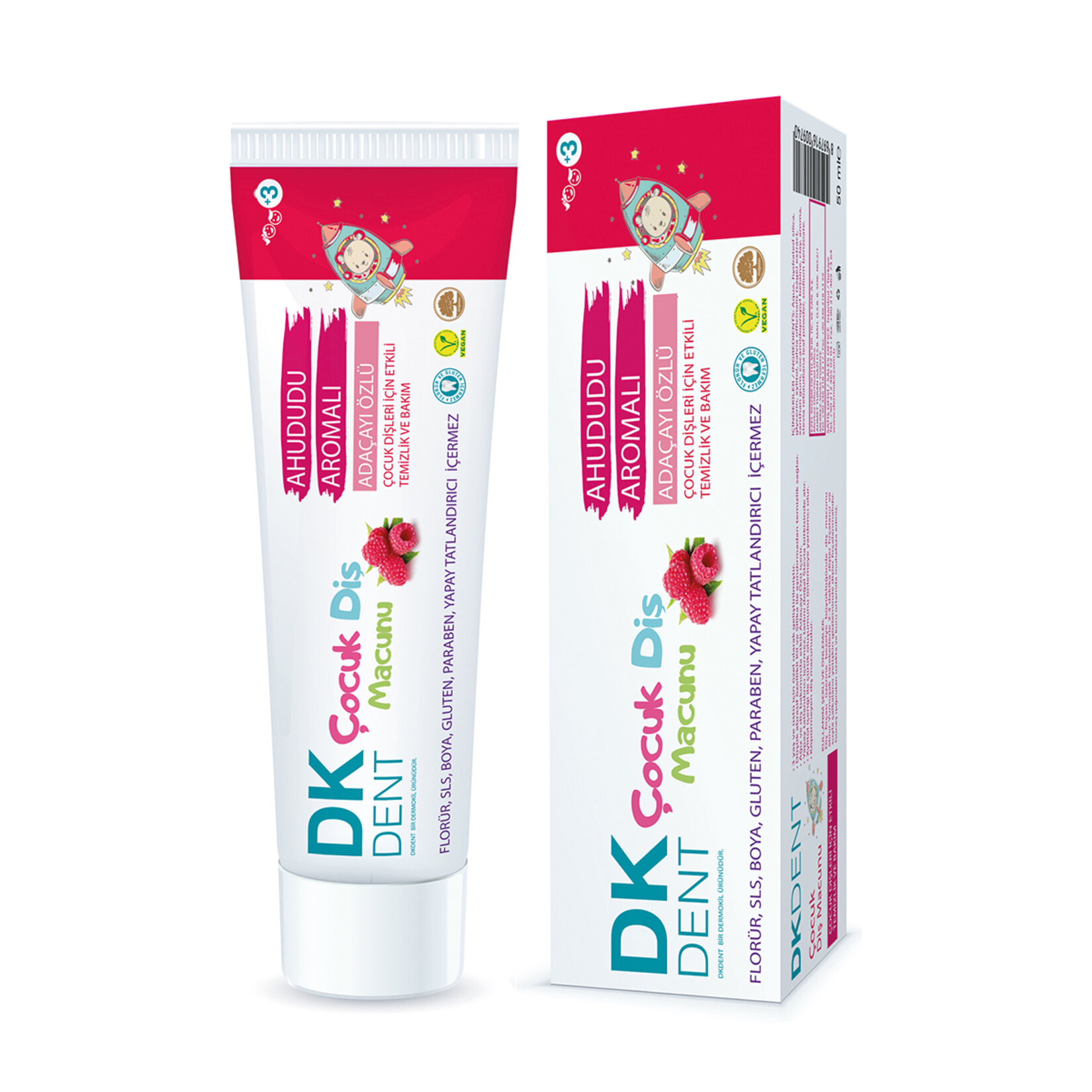 Dermokil Dkdent Çocuk Diş Macunu Ahududu Arom.50Ml