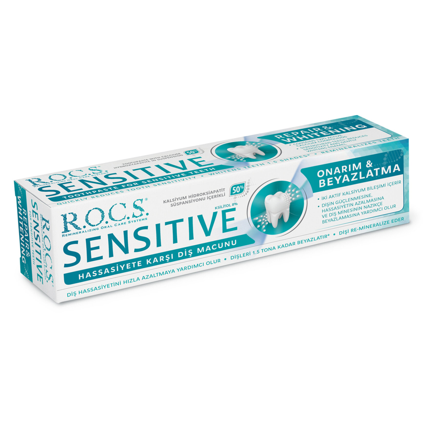Rocs Sensitive Hassas Dişleri Beyazlatıcı Diş Macunu 75 Ml / 94 G