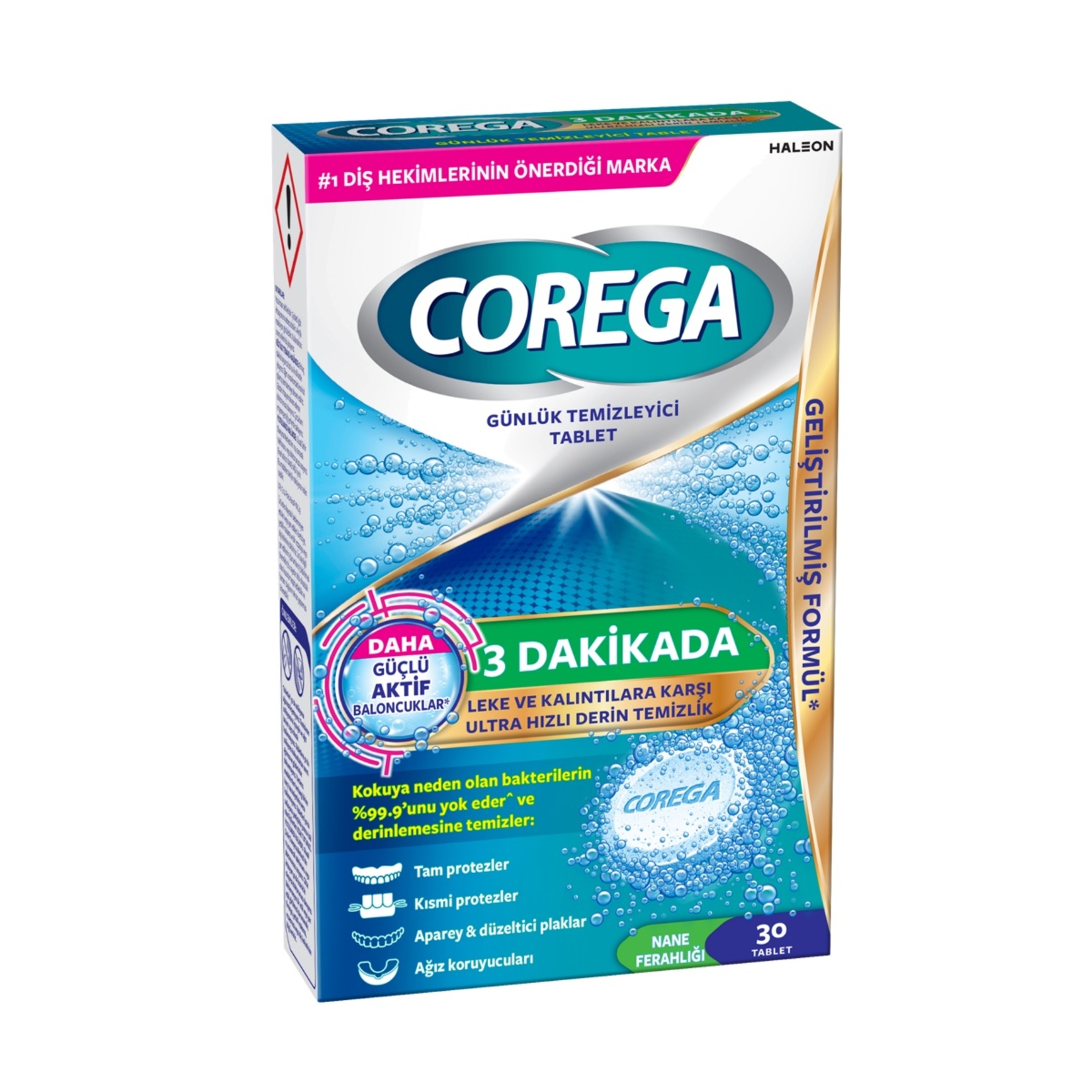 Corega Diş Protezi Temizleyici 30 Tablet