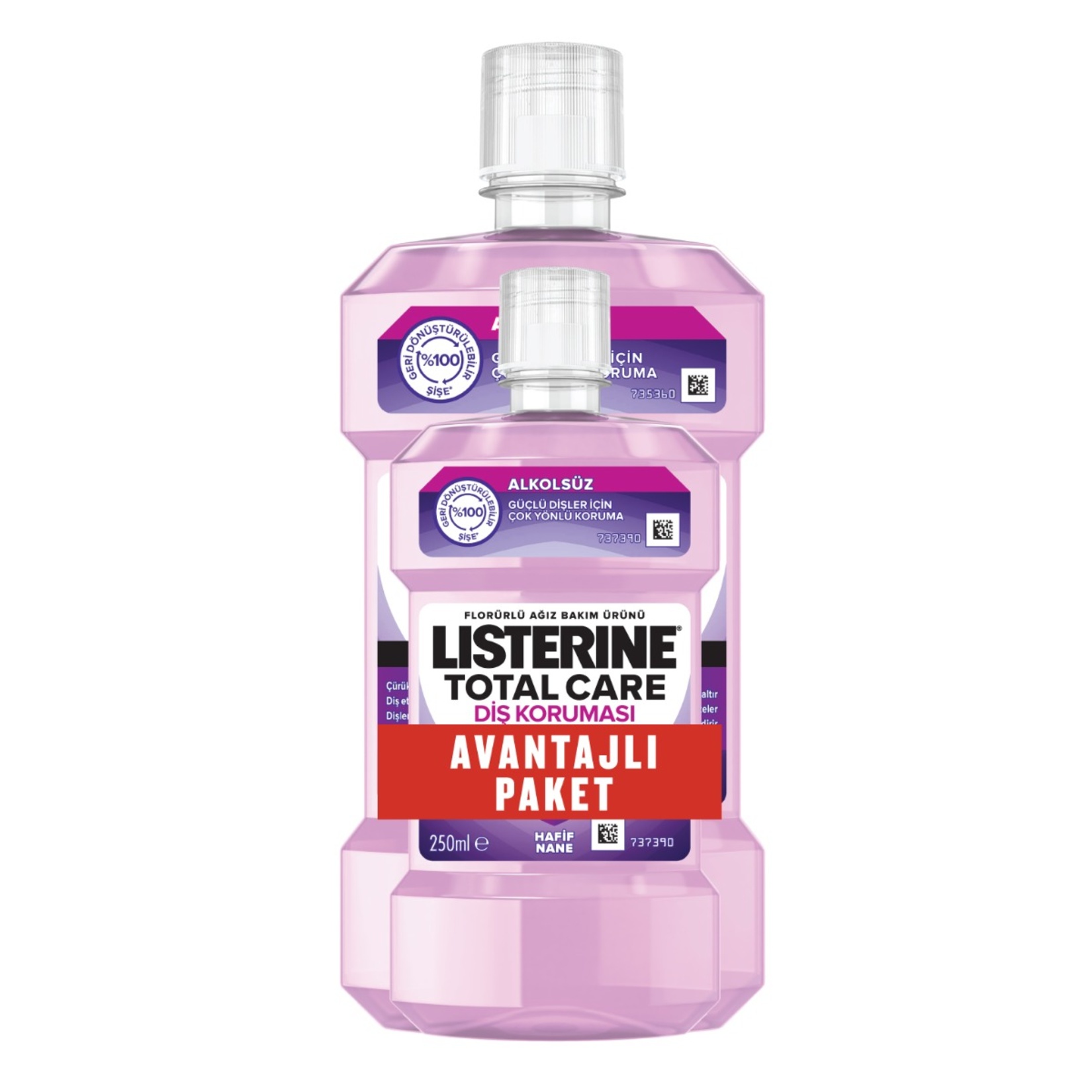 Listerine Total Care Hafif Tat 500 Ml+250 Ml