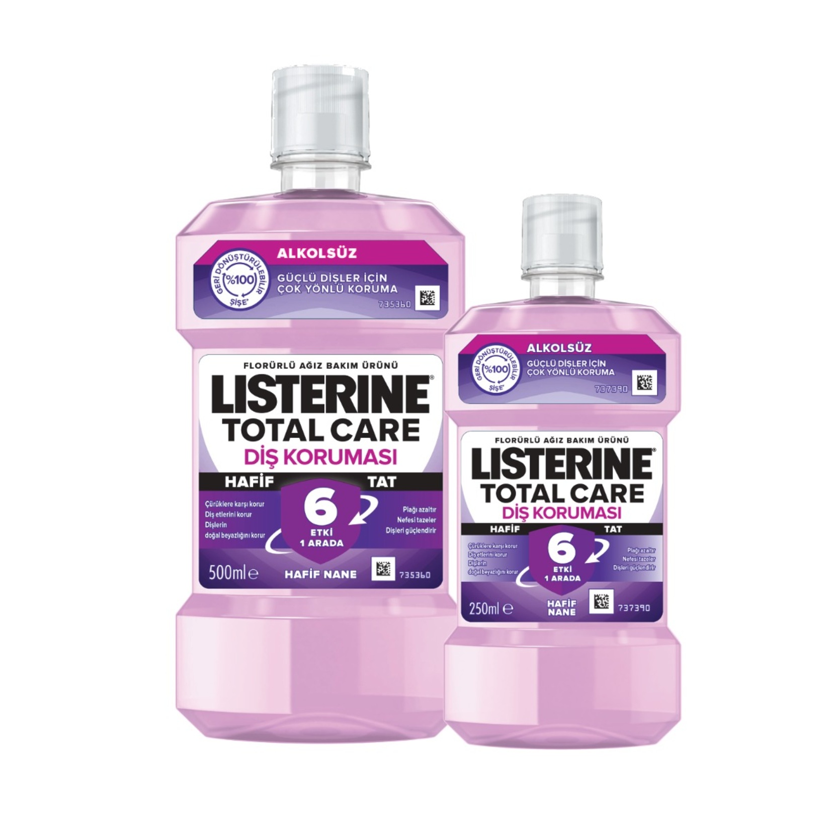 Listerine Total Care Hafif Tat 500 Ml+250 Ml - Görsel 2
