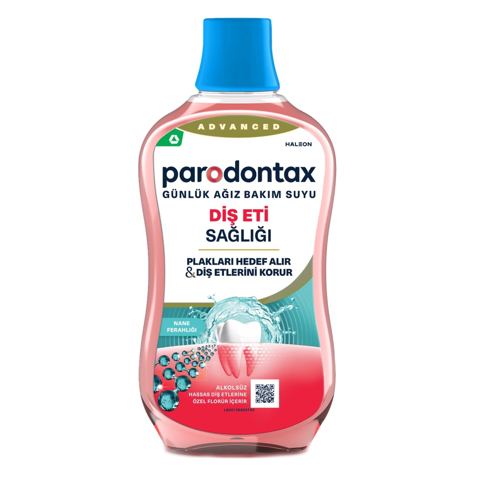 Parodontax Nane Ferahlığı Ağız Bakım Suyu 500 Ml - Görsel 1