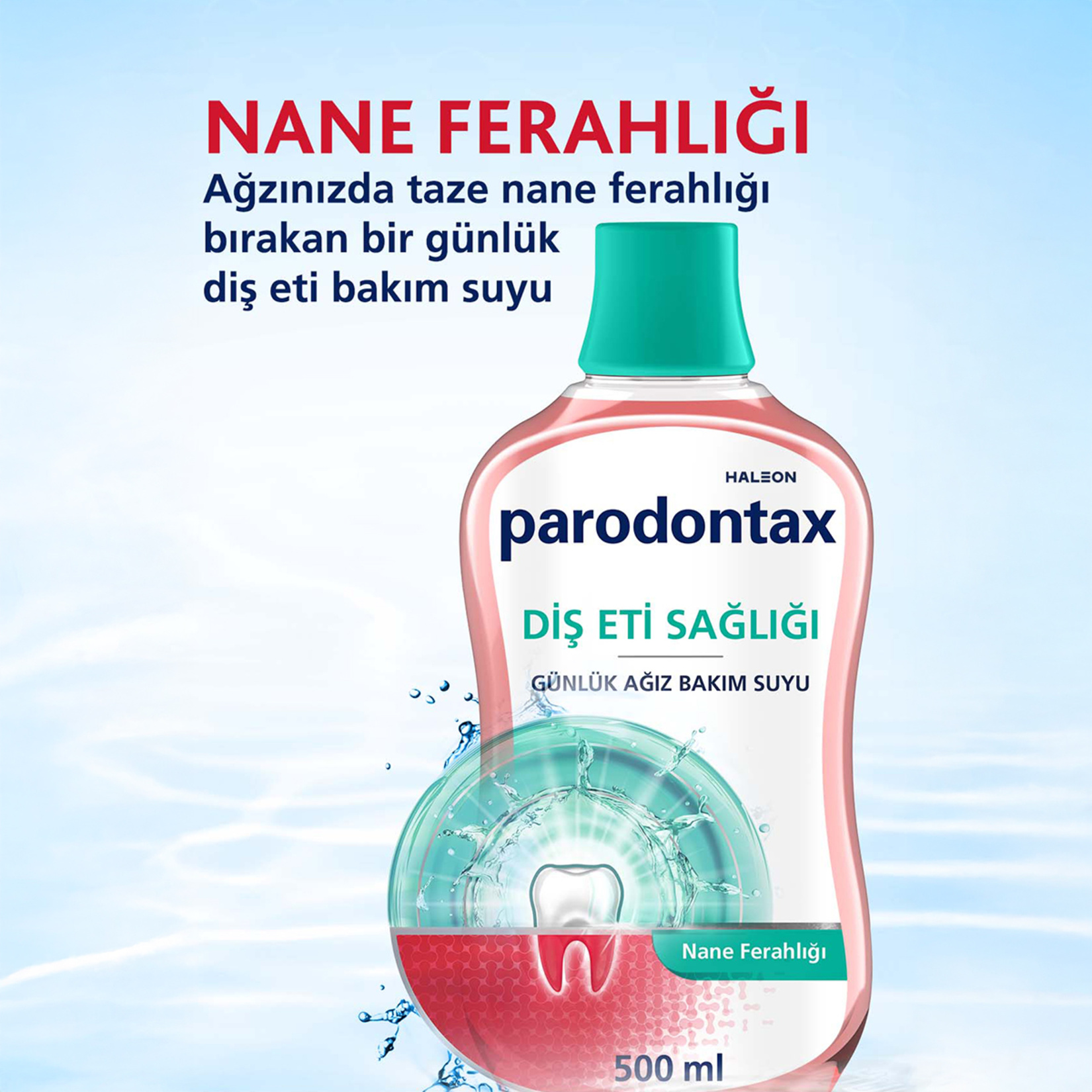 Parodontax Nane Ferahlığı Ağız Bakım Suyu 500 Ml - Görsel 2