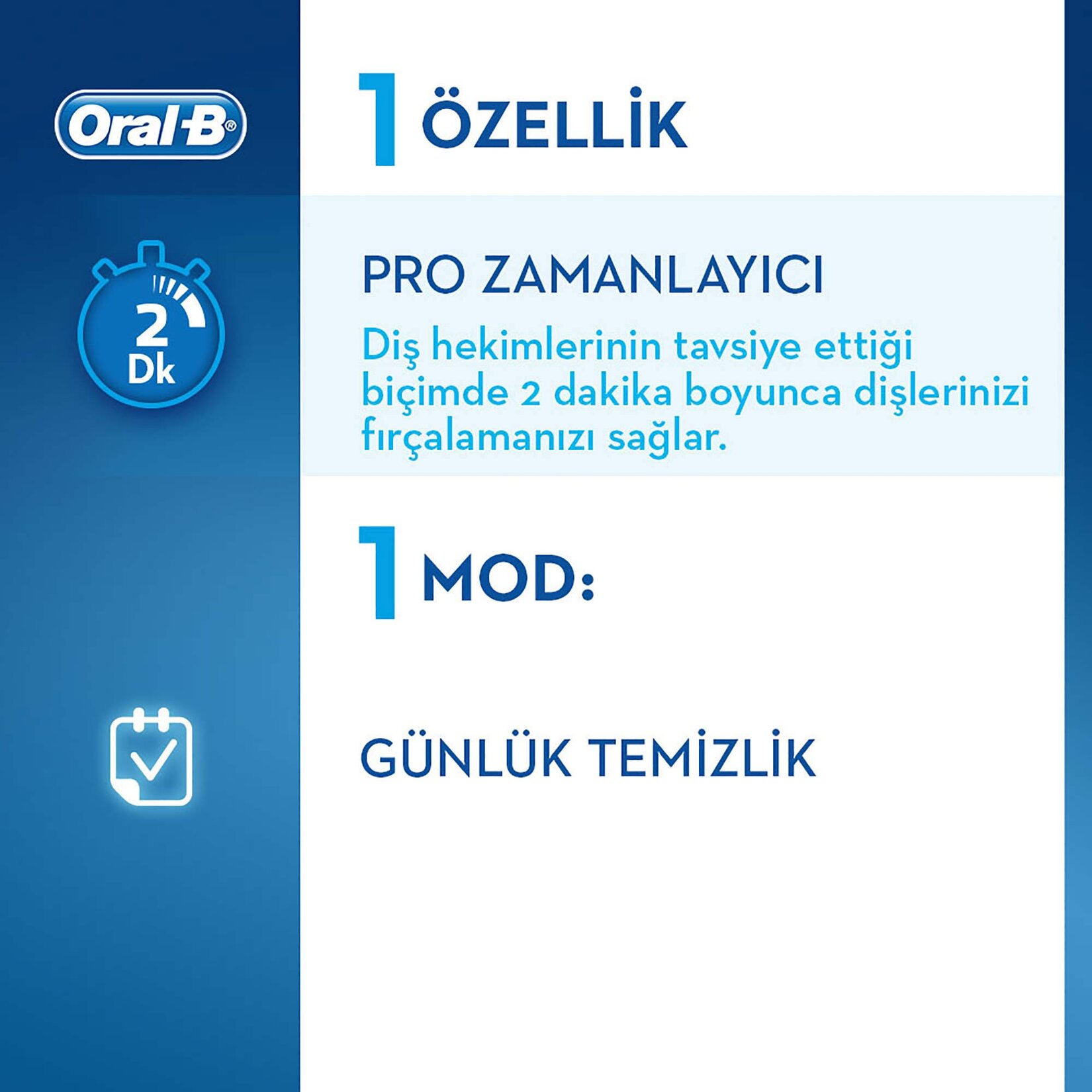 Oral-b Vitality D100 Beyaz Şarjlı Diş Fırçası Sensitive - Görsel 4