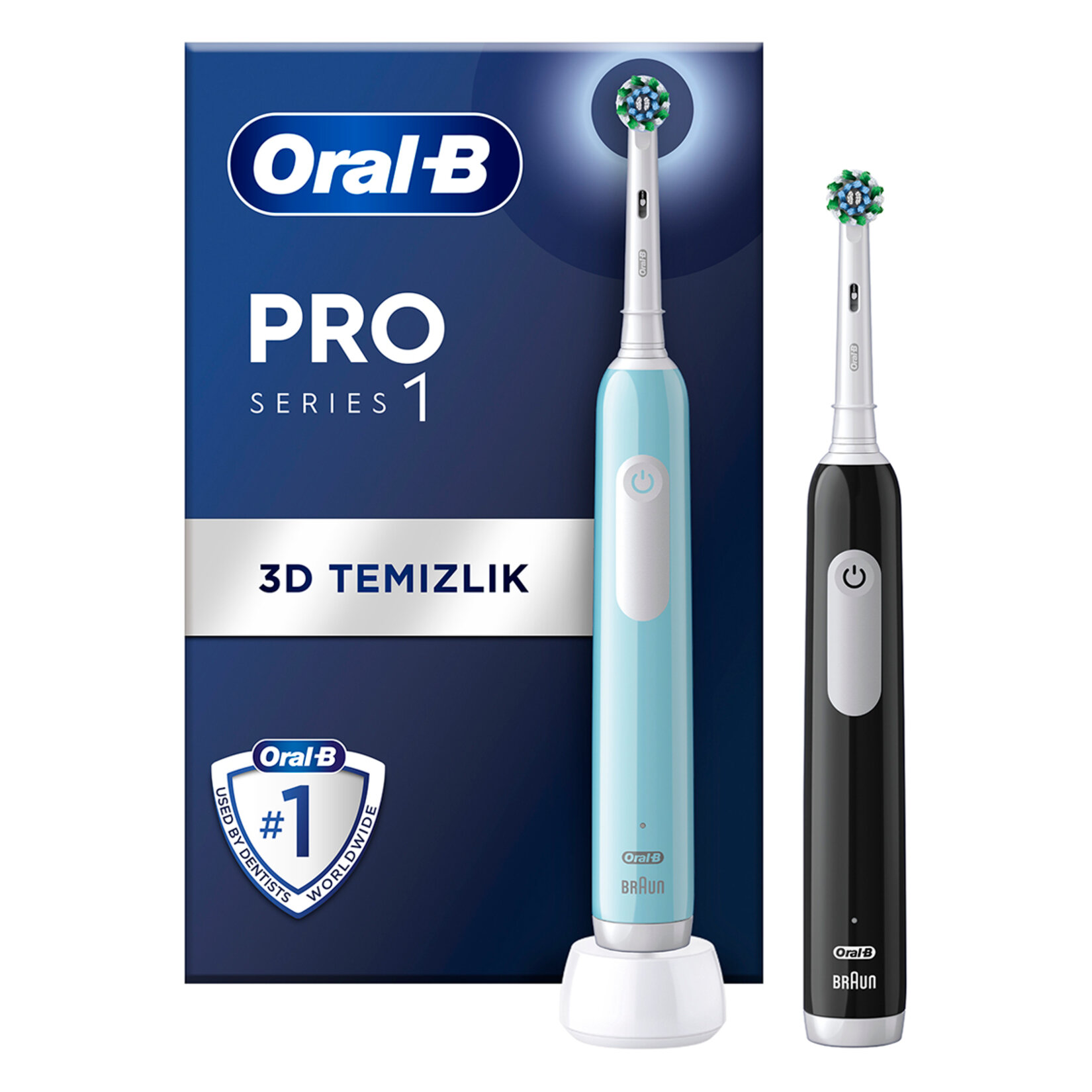 Oral-B Şarjlı Diş Fırçası Pro1 Turkuaz Seyah.Kutu. - Görsel 1