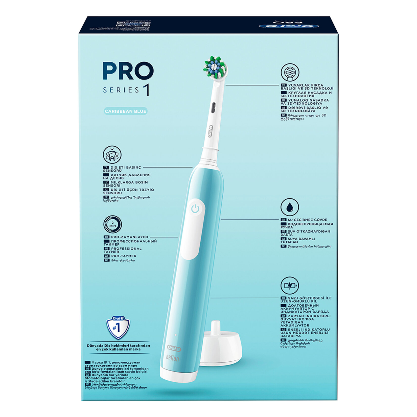 Oral-B Şarjlı Diş Fırçası Pro1 Turkuaz Seyah.Kutu. - Görsel 2
